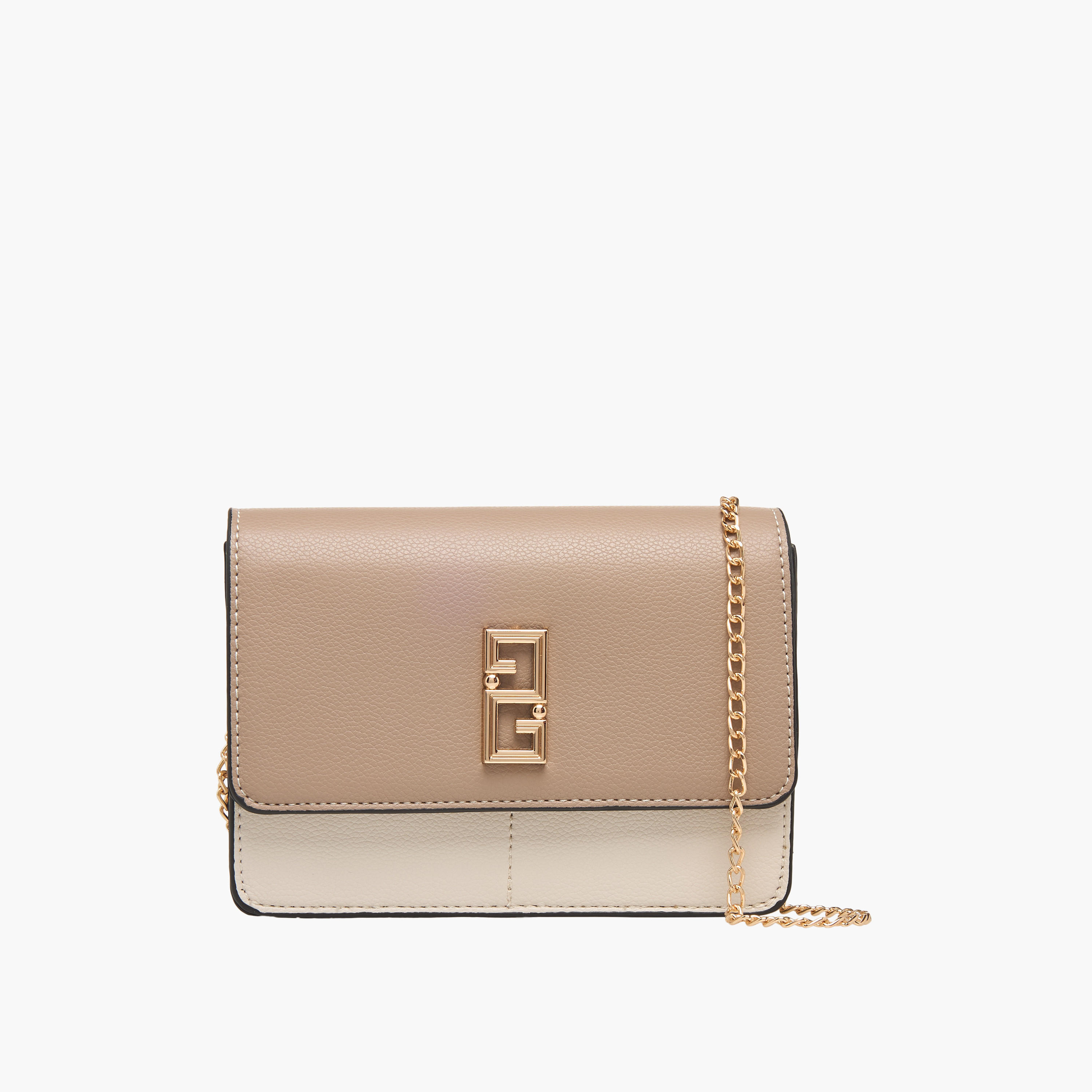 Adore Sam Metallic Accent Crossbody Bag with Chain Strap-women-bagsandwallets-handbags-image-1