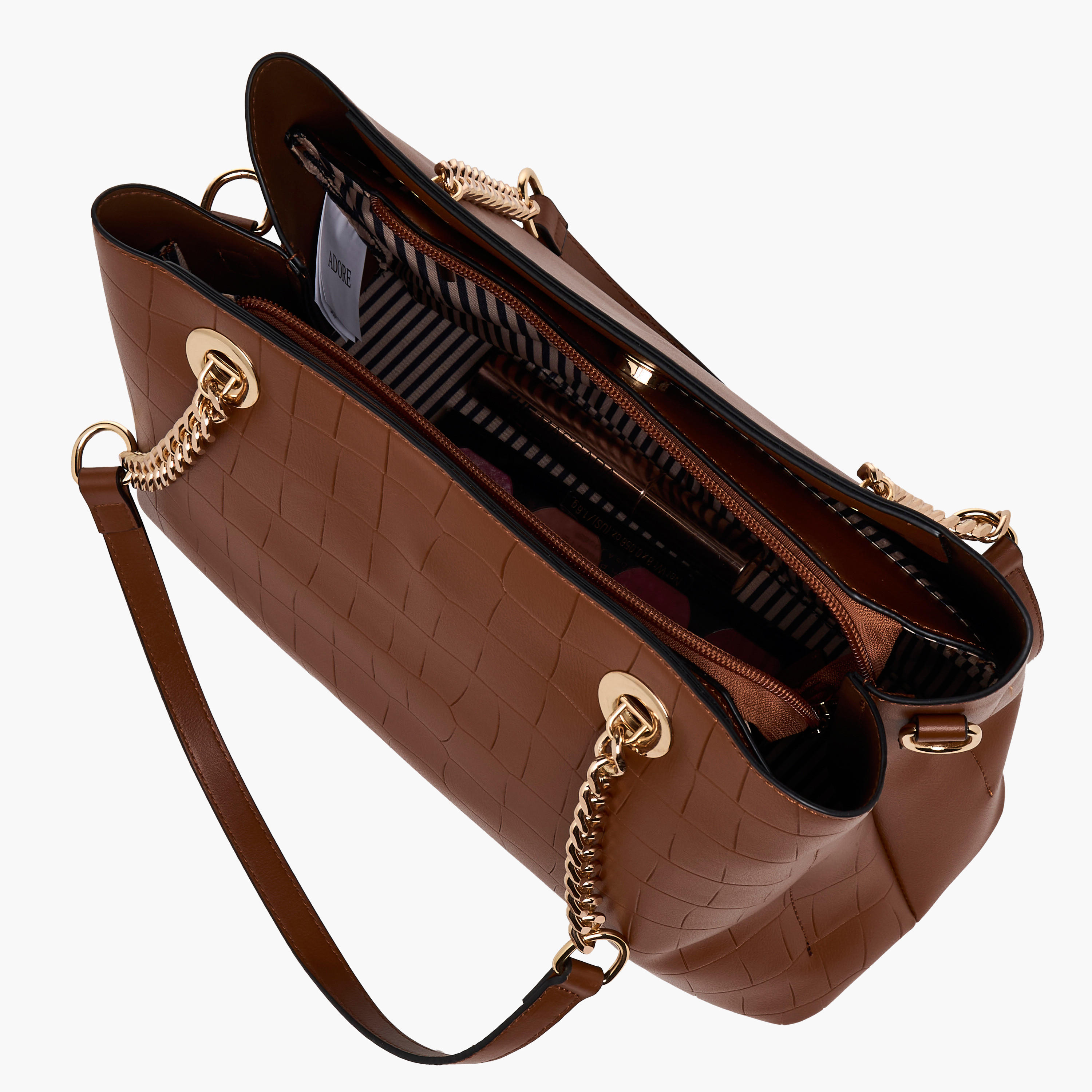 شنطة توتي بارزة الملمس بسحاب إغلاق من أدور-women-bagsandwallets-handbags-image-7