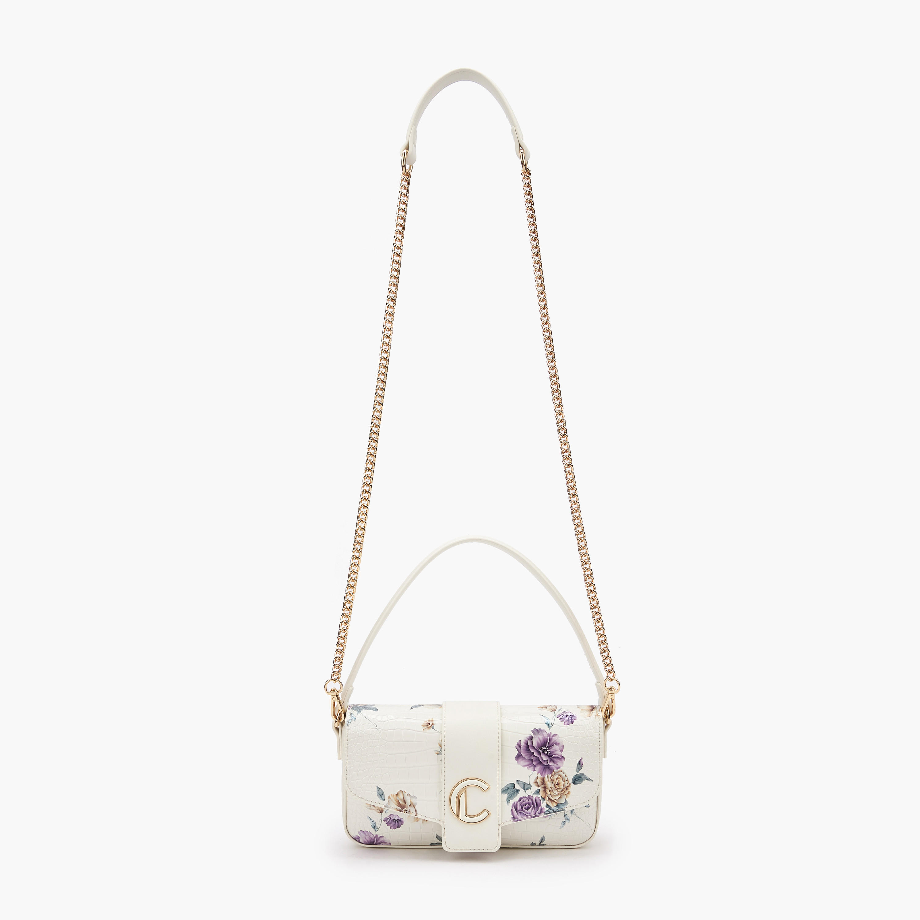 شنطة كروسبودي بمقبض علوي وطبعات زهرية من لو كونفورت-women-bagsandwallets-handbags-image-3