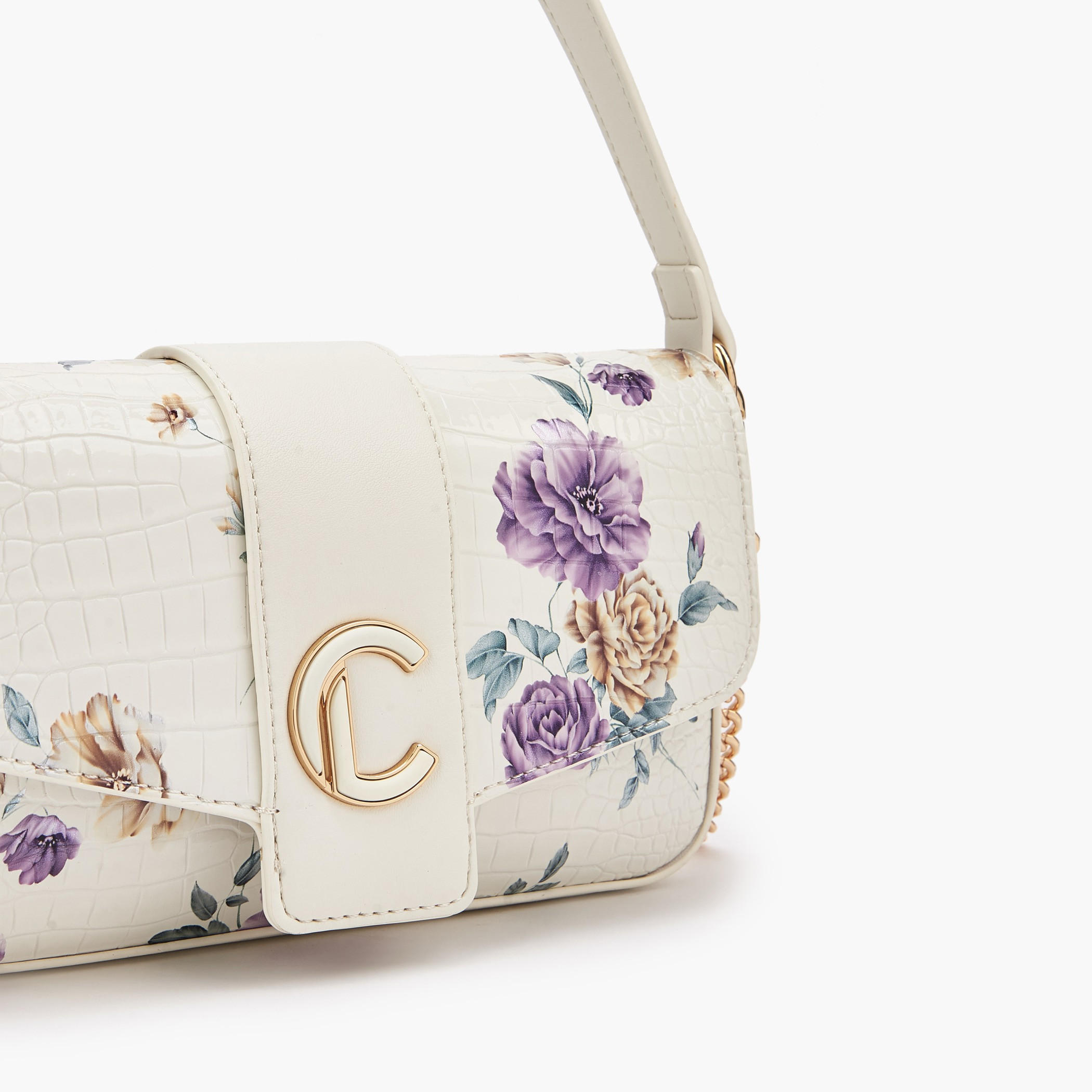 شنطة كروسبودي بمقبض علوي وطبعات زهرية من لو كونفورت-women-bagsandwallets-handbags-image-6