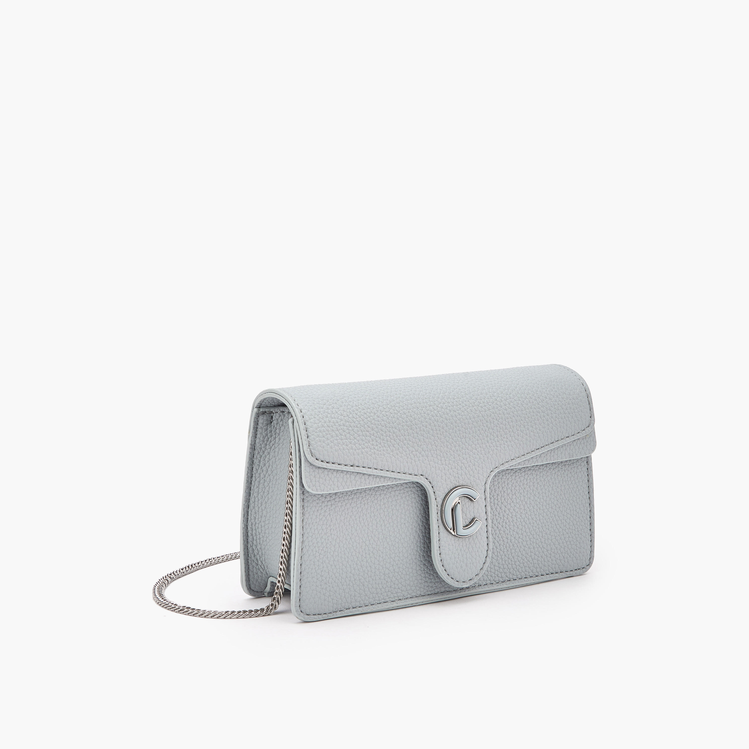 Le Confort Textured Crossbody Bag with Chain Strap-women-bagsandwallets-handbags-image-4