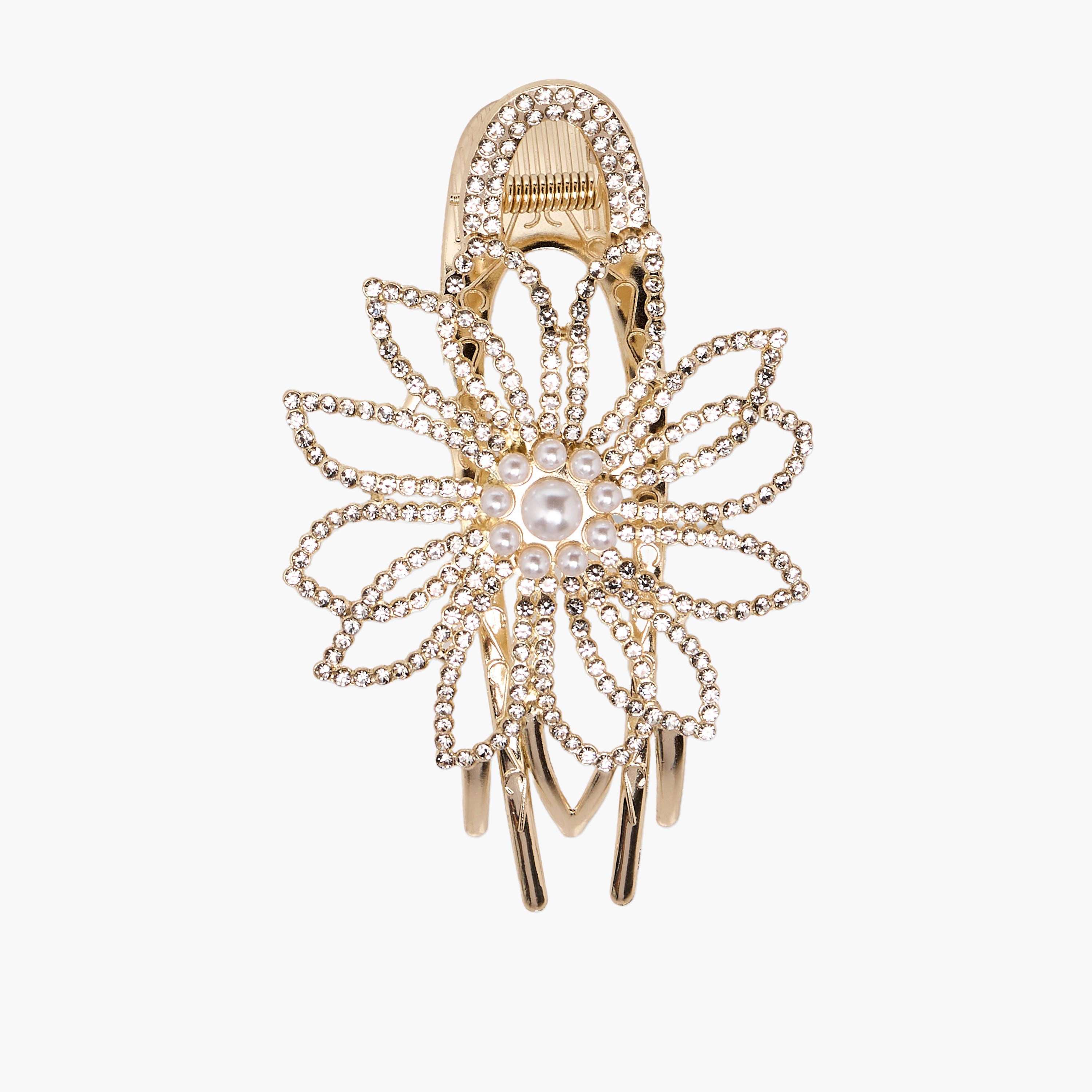 Metal Embellished Hair Clip-women-hairaccessories-clips-image-2