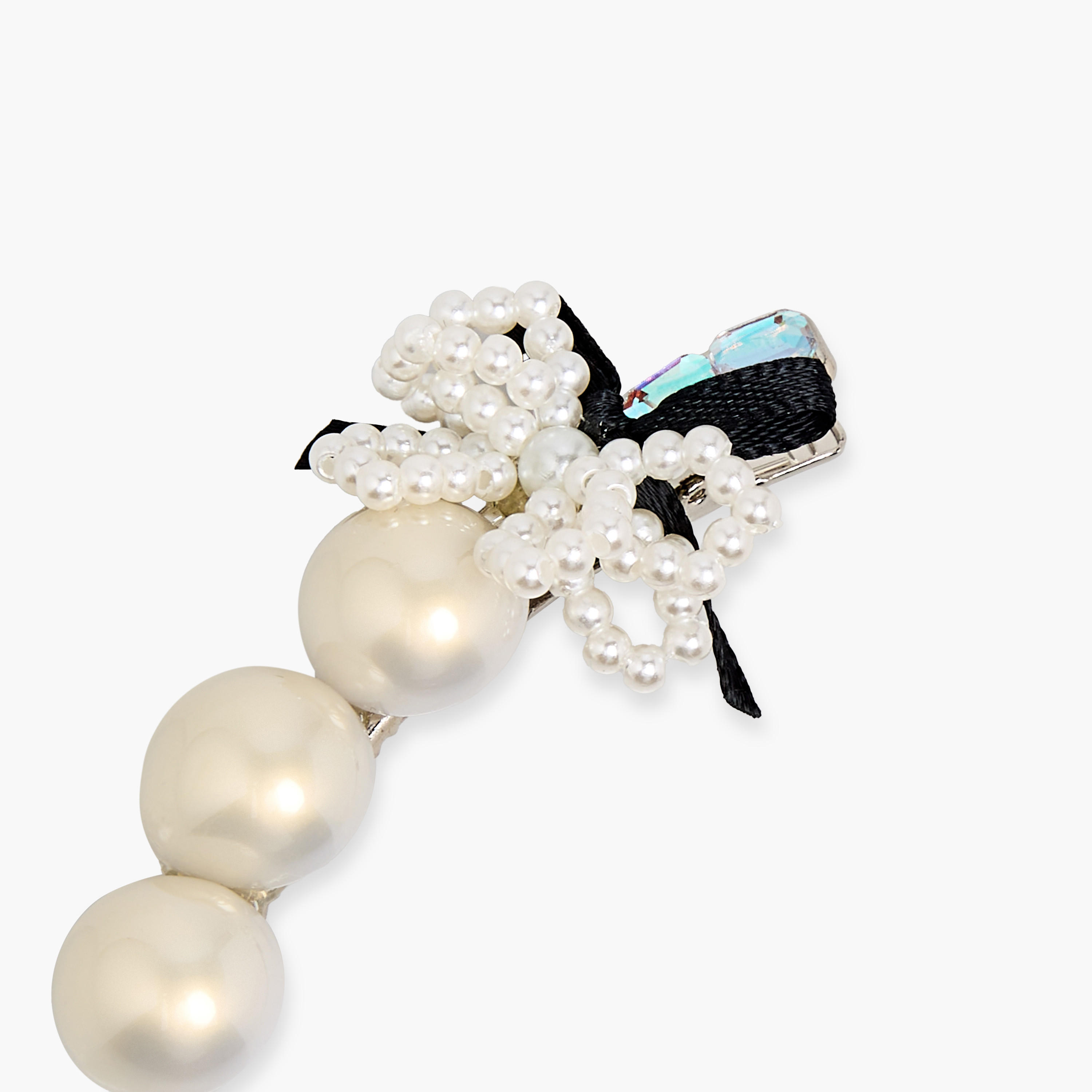 Hair Clip with Pearl Embellishment-women-hairaccessories-clips-image-4