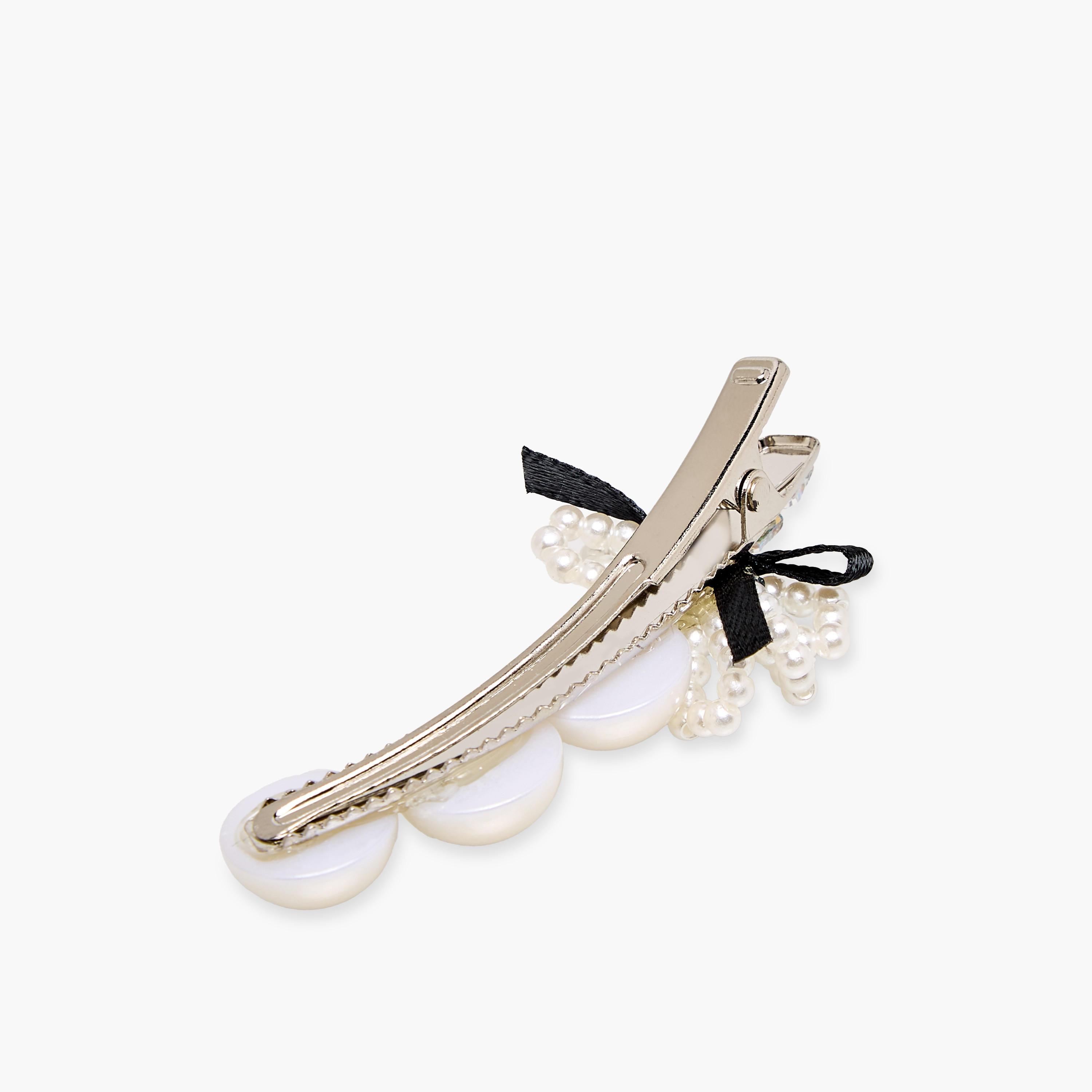 Hair Clip with Pearl Embellishment-women-hairaccessories-clips-image-5