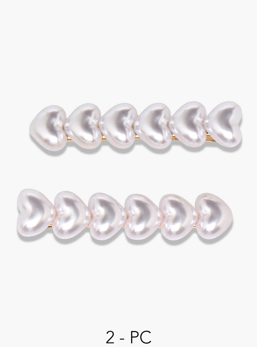 Pack of 2 Metal Embellished Hair Clip-women-hairaccessories-clips-image-1