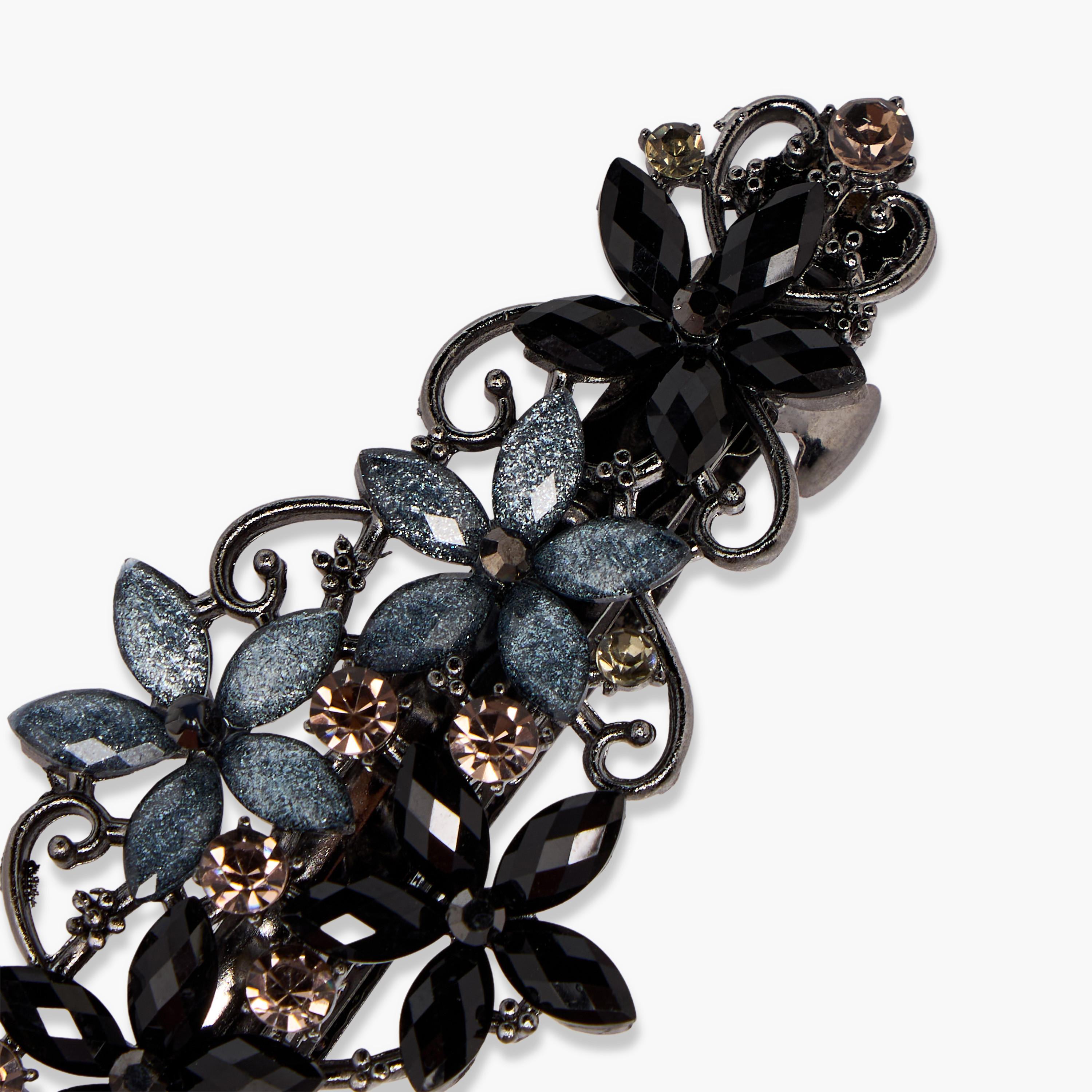 Metal Embellished Barrette Hair Clip-women-hairaccessories-clips-image-4