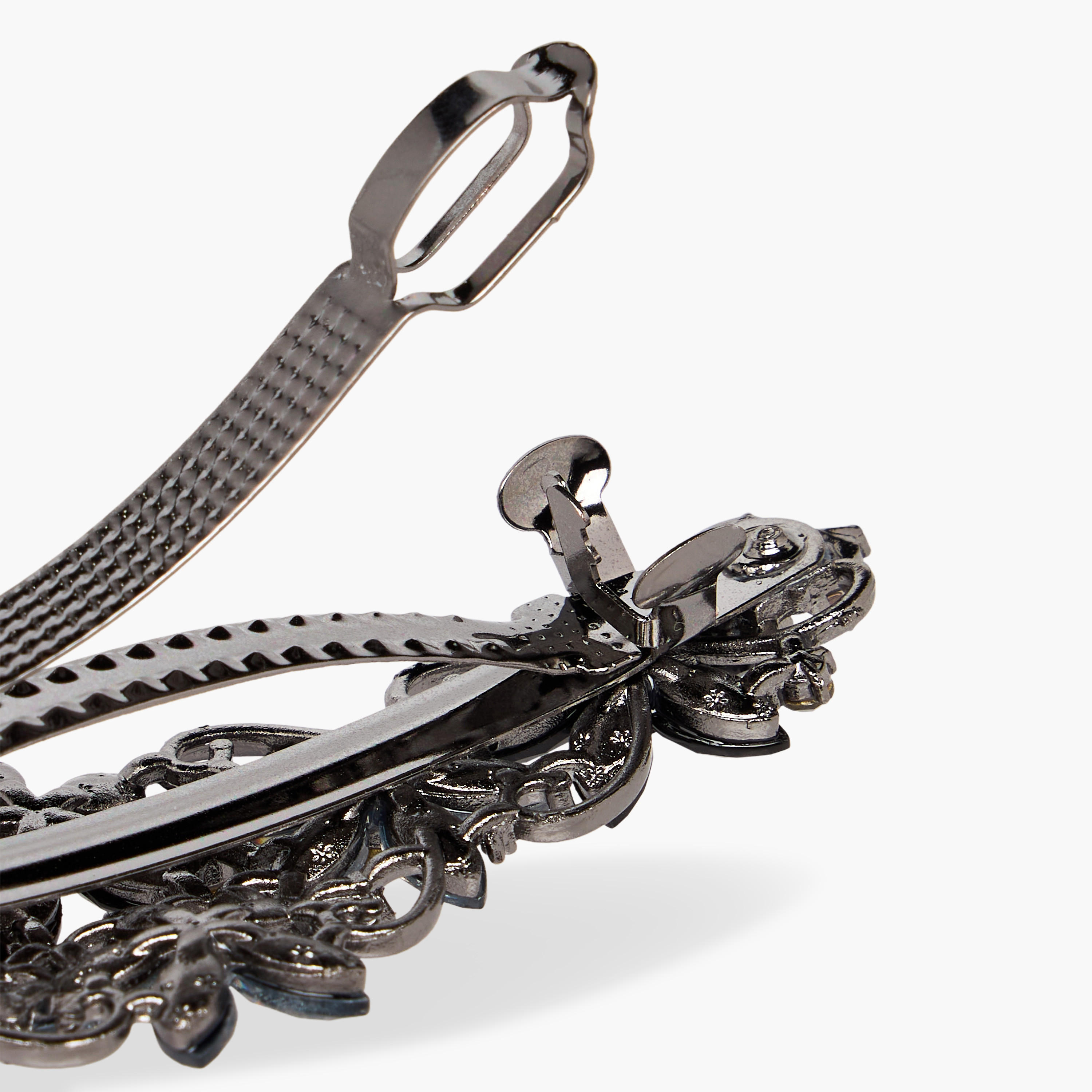 Metal Embellished Barrette Hair Clip-women-hairaccessories-clips-image-5