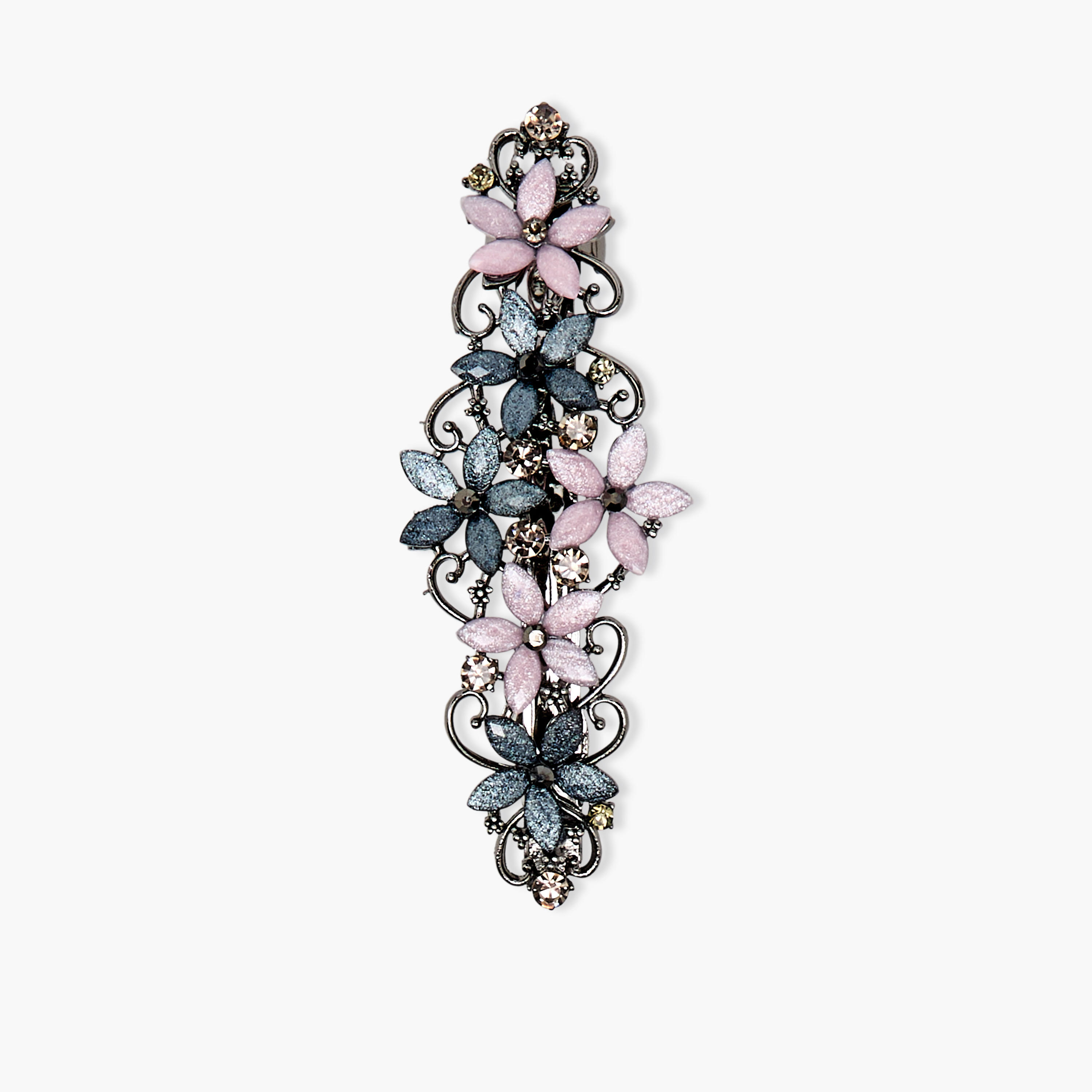 Barrette Hair Clamp with Embellished Detail-women-hairaccessories-clips-image-2