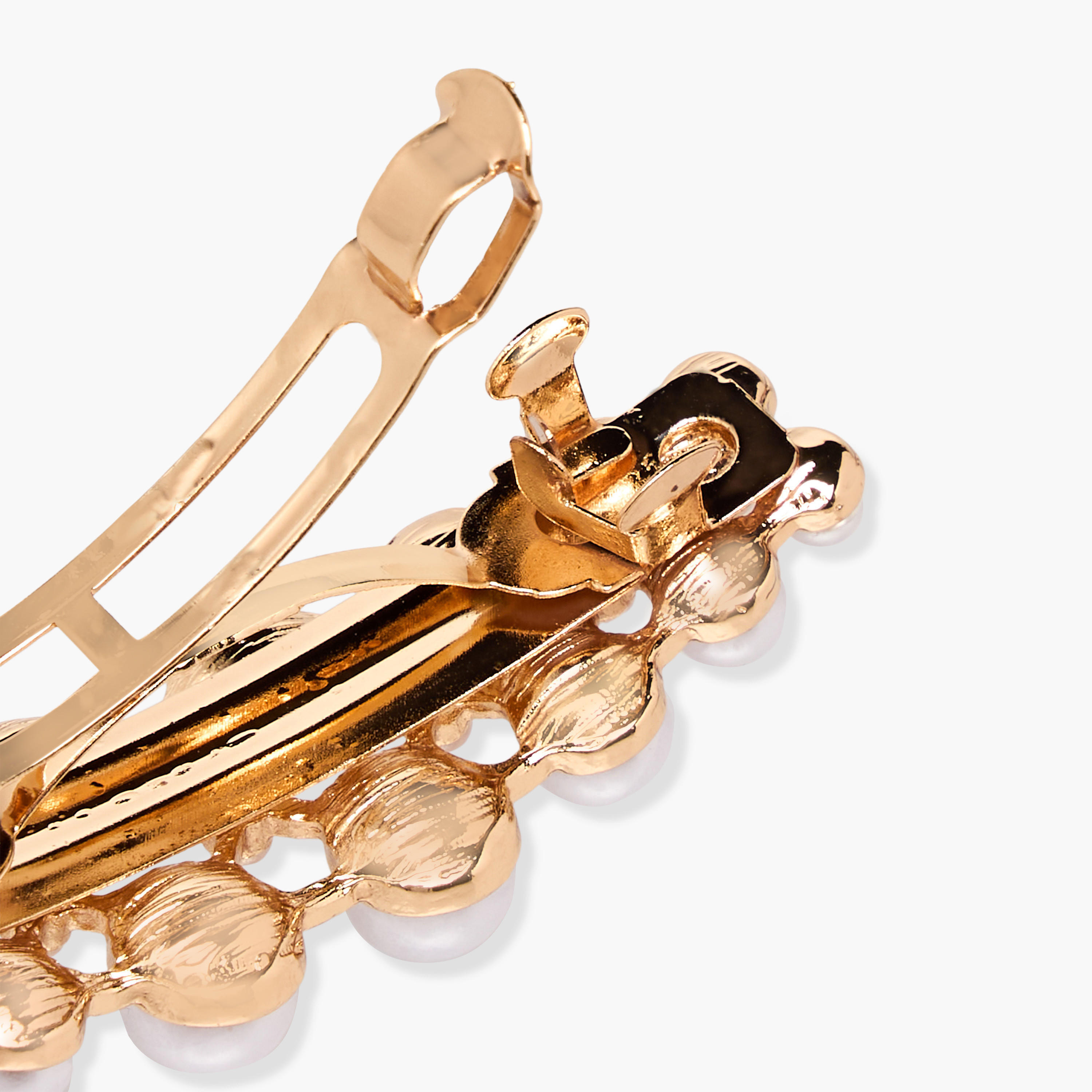 Metal Embellished Barrette Hair Clip-women-hairaccessories-clips-image-5