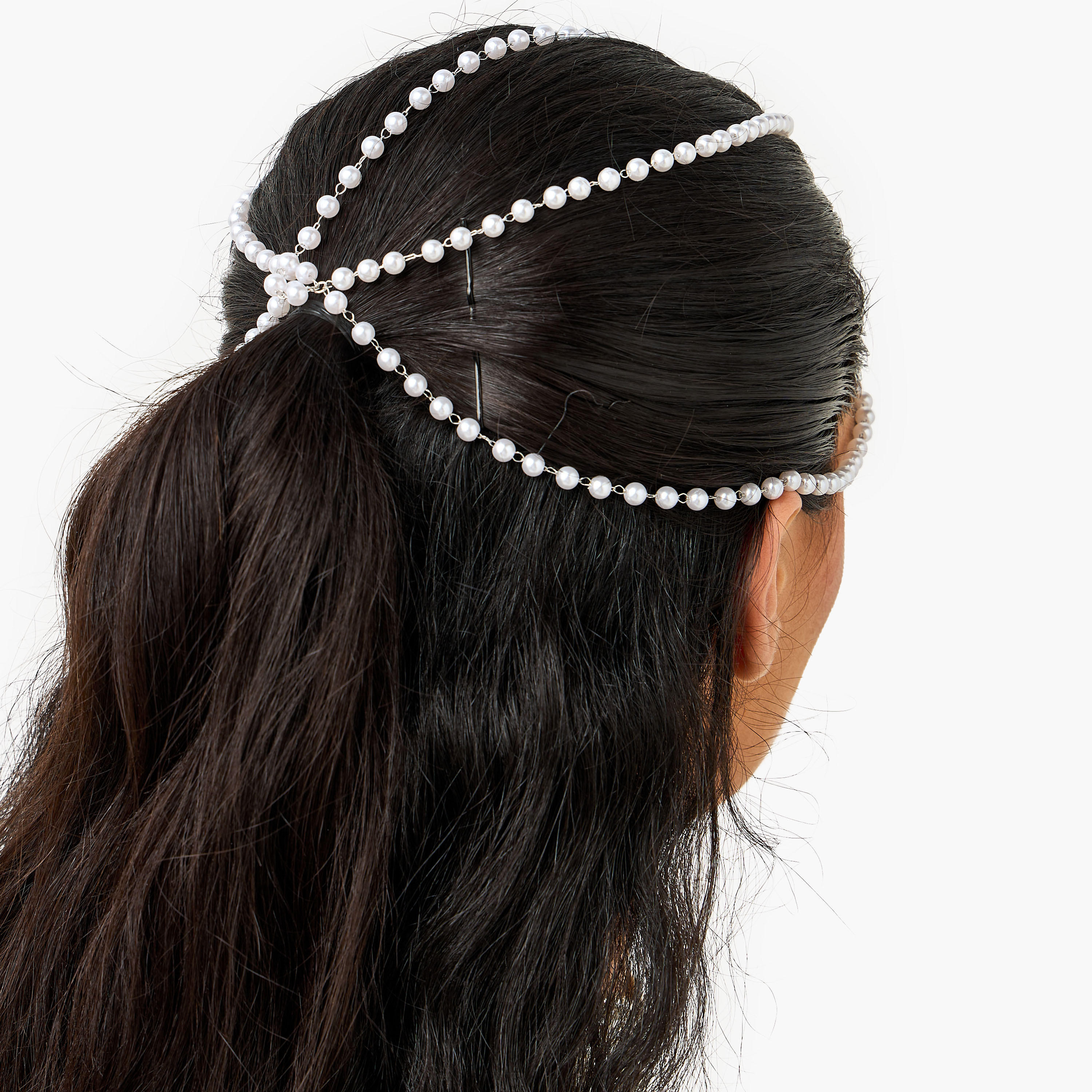 Hair Chain with Pearl Embellishment-women-hairaccessories-others-image-2