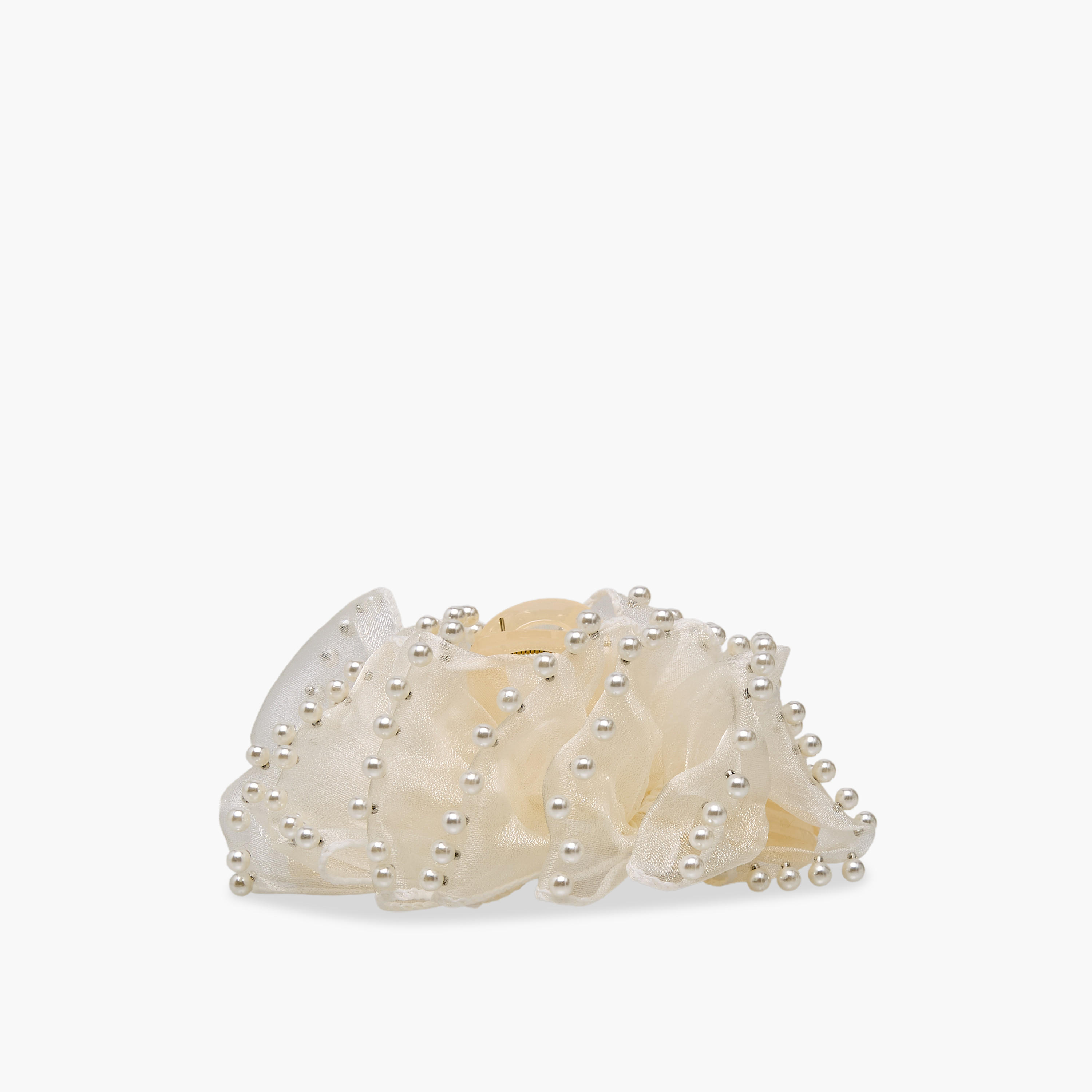 Hair Clamp with Pearl Embellishment-women-hairaccessories-clamps-image-1