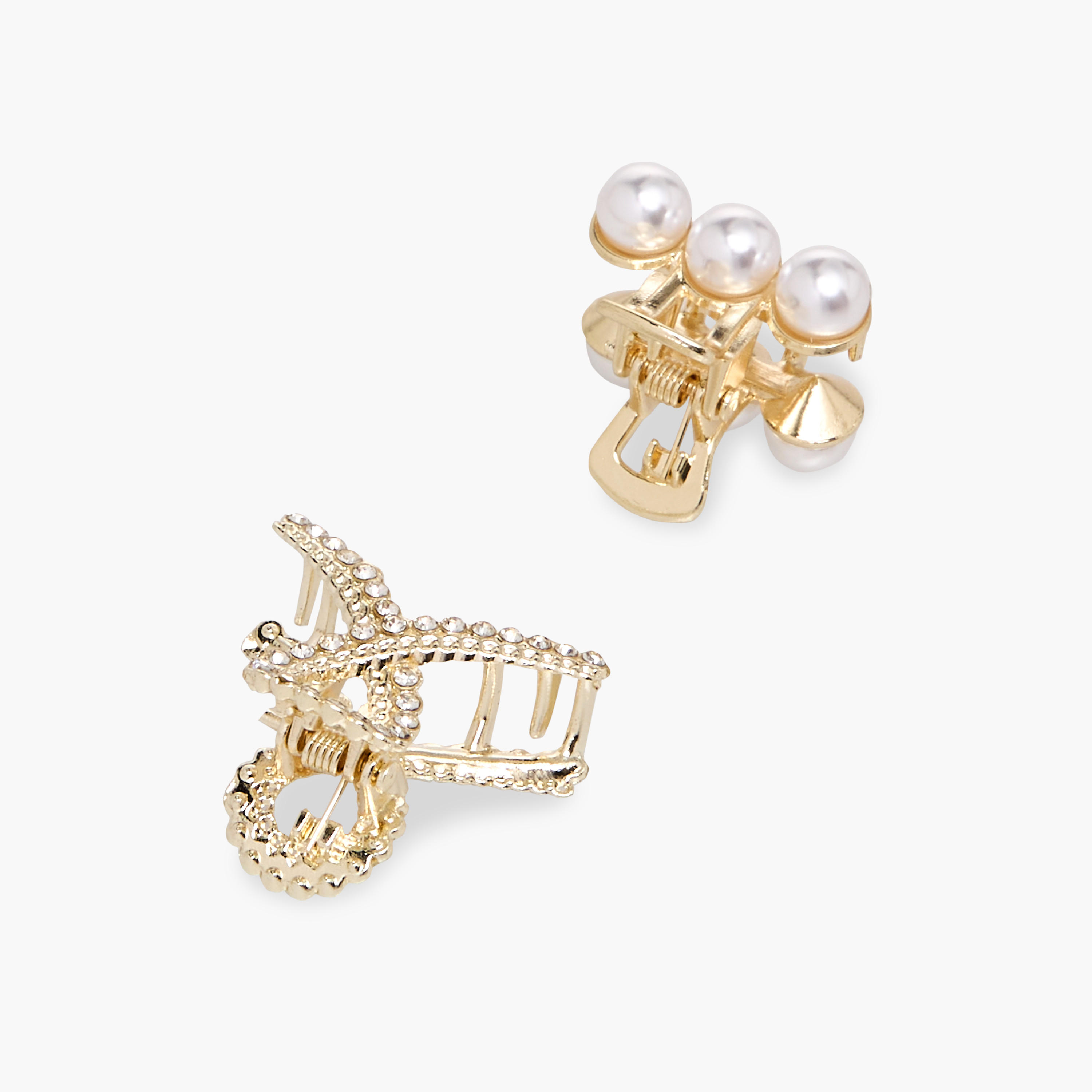 Pack of 2 Hair Clamps with Stone Embellished Design-women-hairaccessories-clamps-image-4