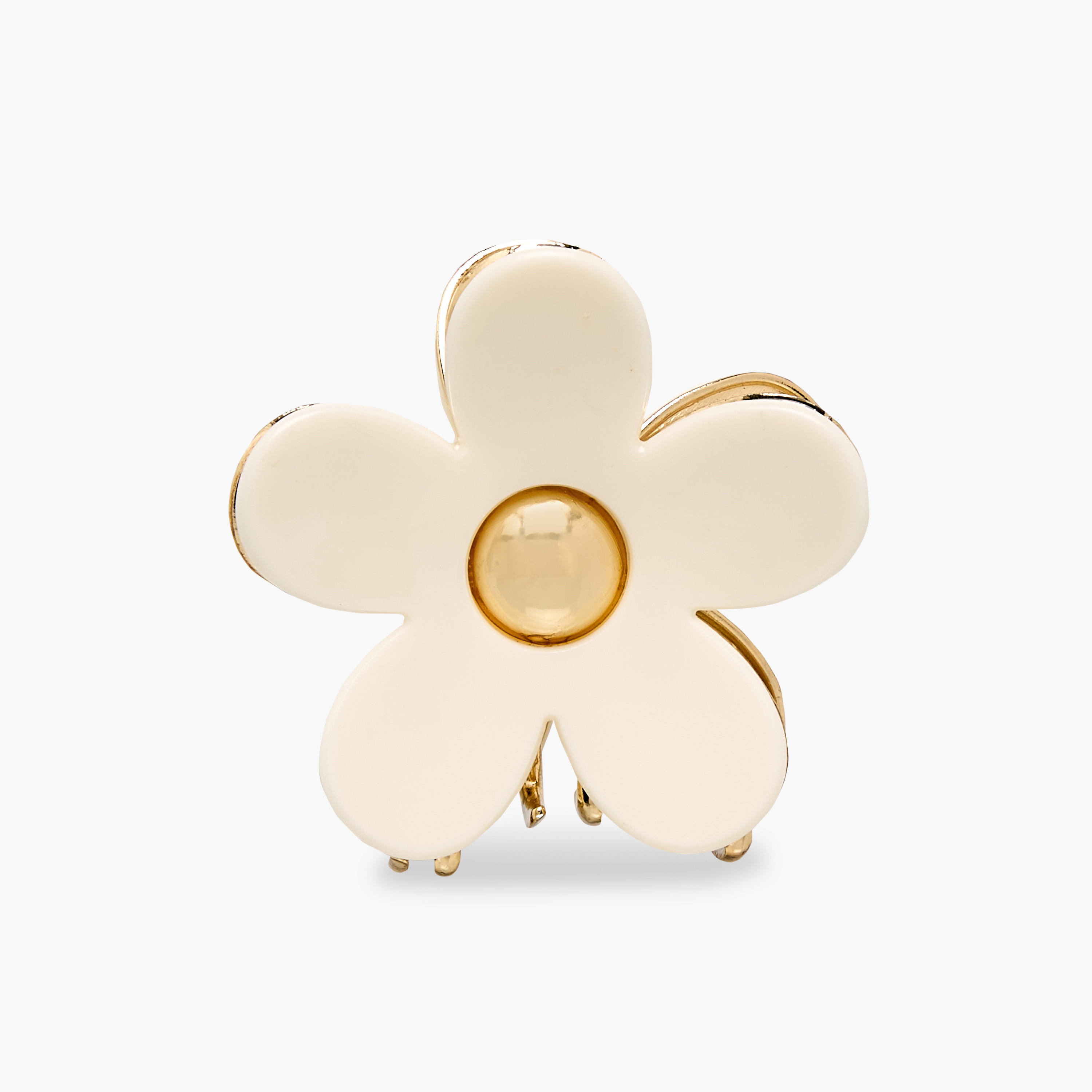 Floral Shaped Hair Clamp with Embellishment-women-hairaccessories-clamps-image-1