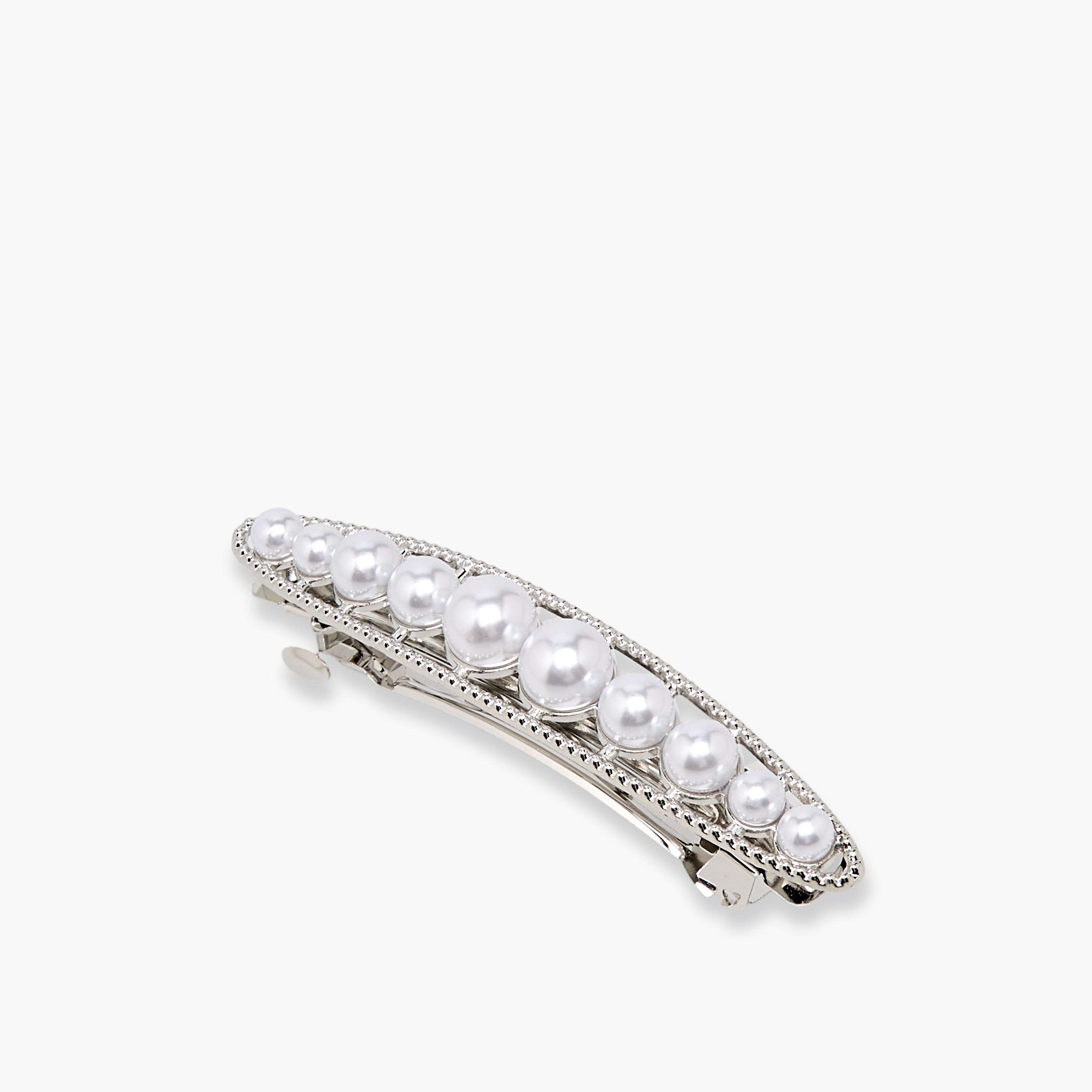 Metal Embellished Barrette Hair Clip-women-hairaccessories-clips-image-1