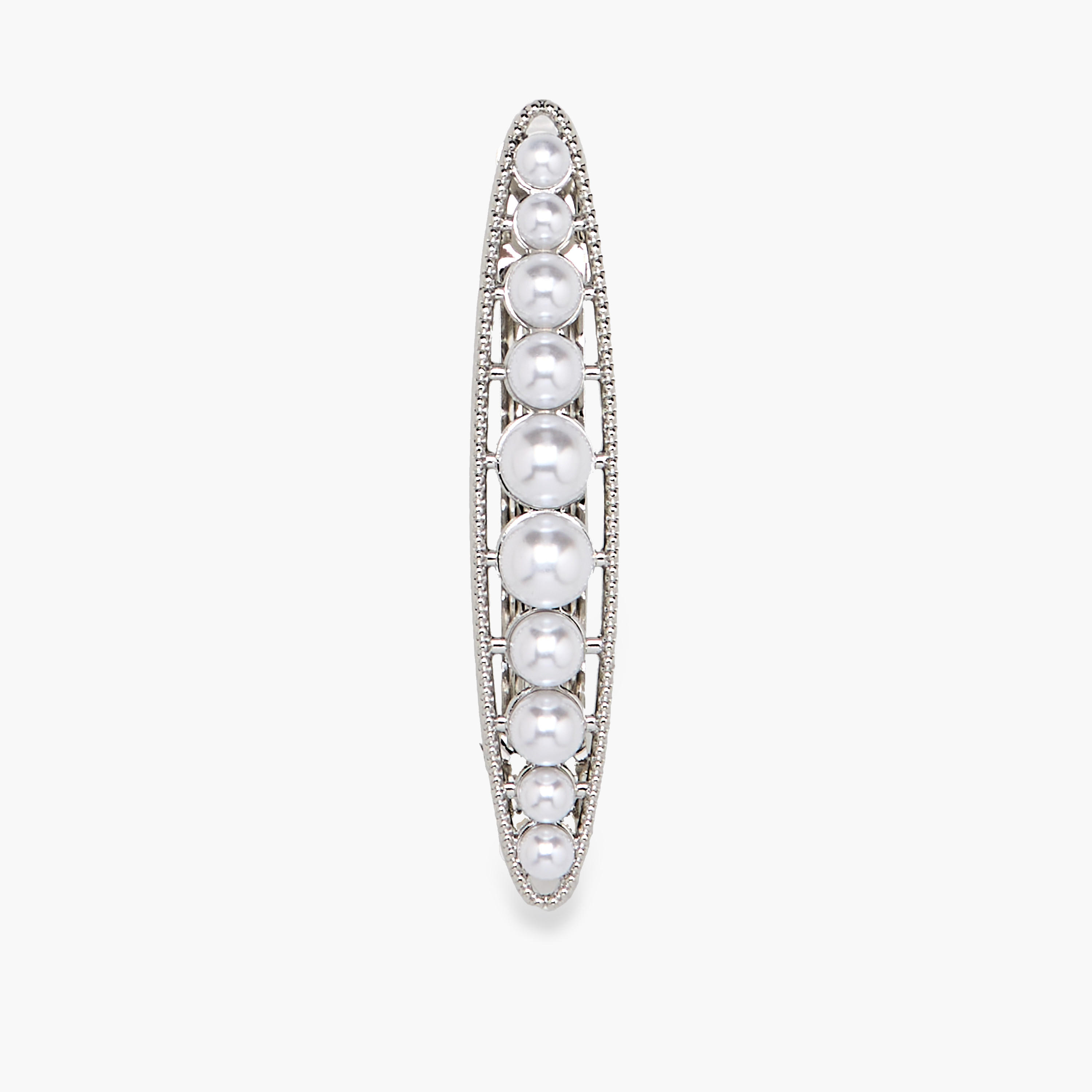 Metal Embellished Barrette Hair Clip-women-hairaccessories-clips-image-2