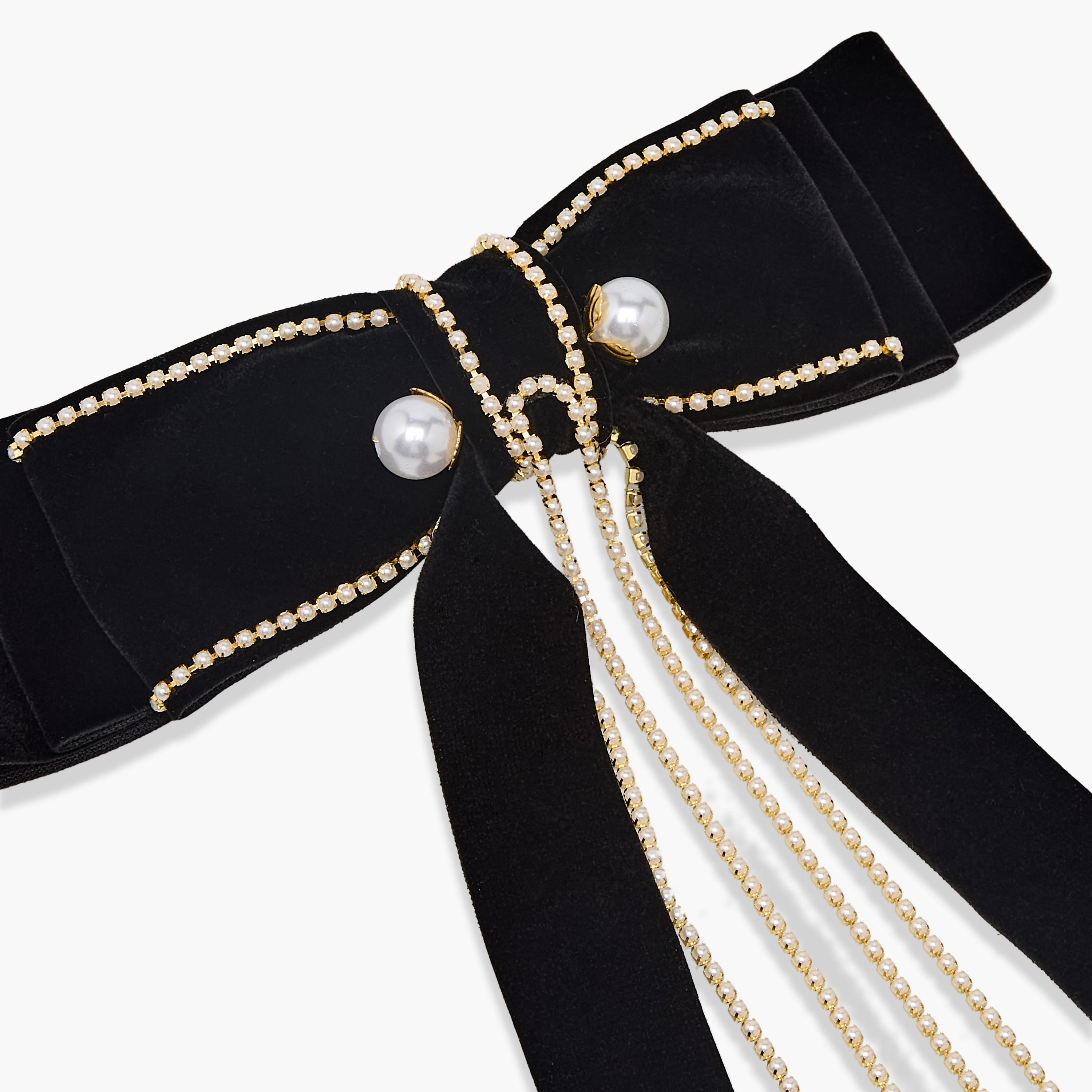 Bow Barrette Hair Clip with Pearl Embellishment-women-hairaccessories-clips-image-2