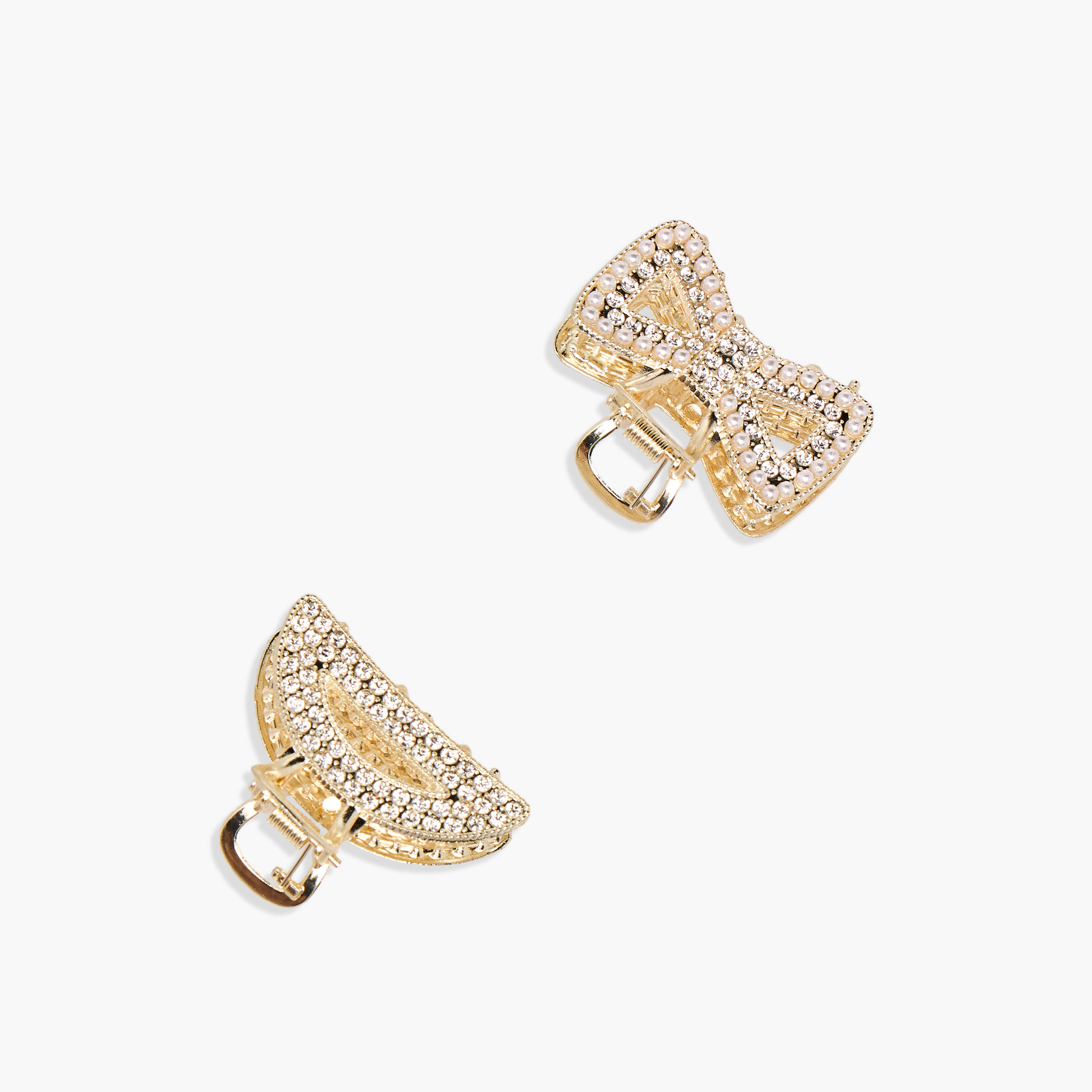 Pack of 2 Hair Clamps with Stone Embellished Detail-women-hairaccessories-clamps-image-3