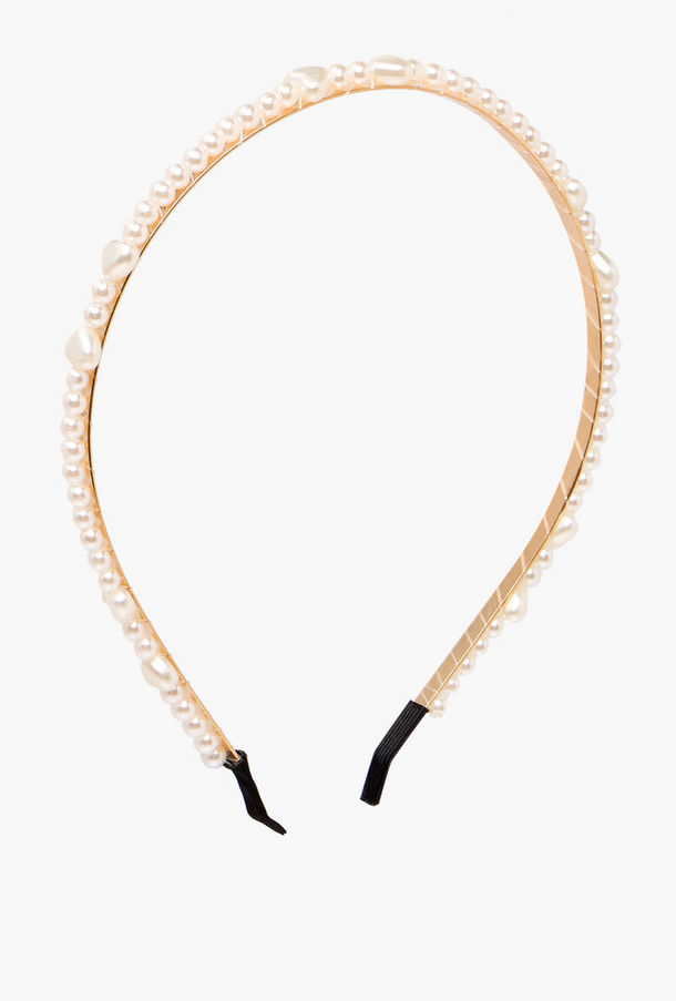 Pearl Embellished Hairband-women-image-1