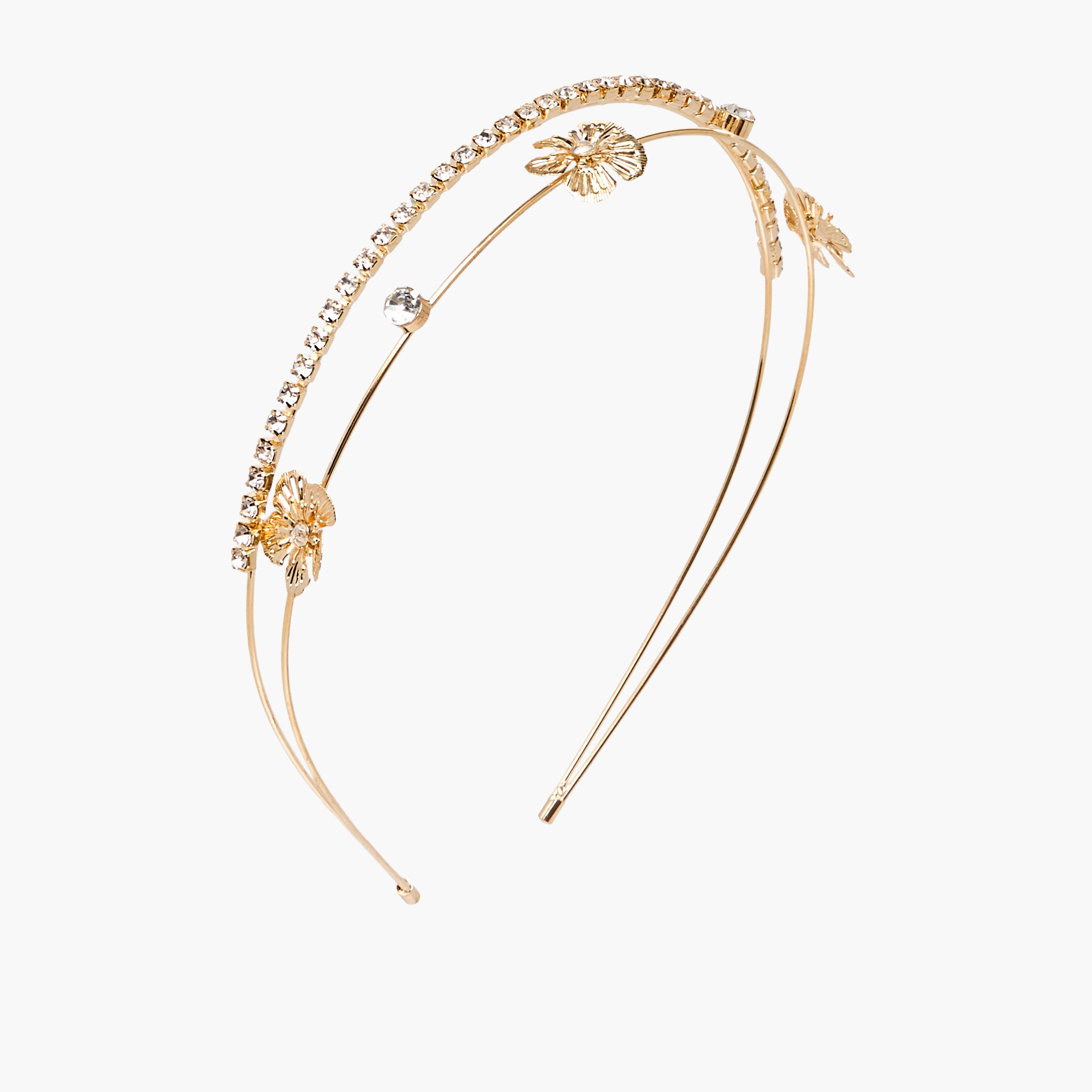 Metallic Double Hairband-women-hairaccessories-bands-image-1
