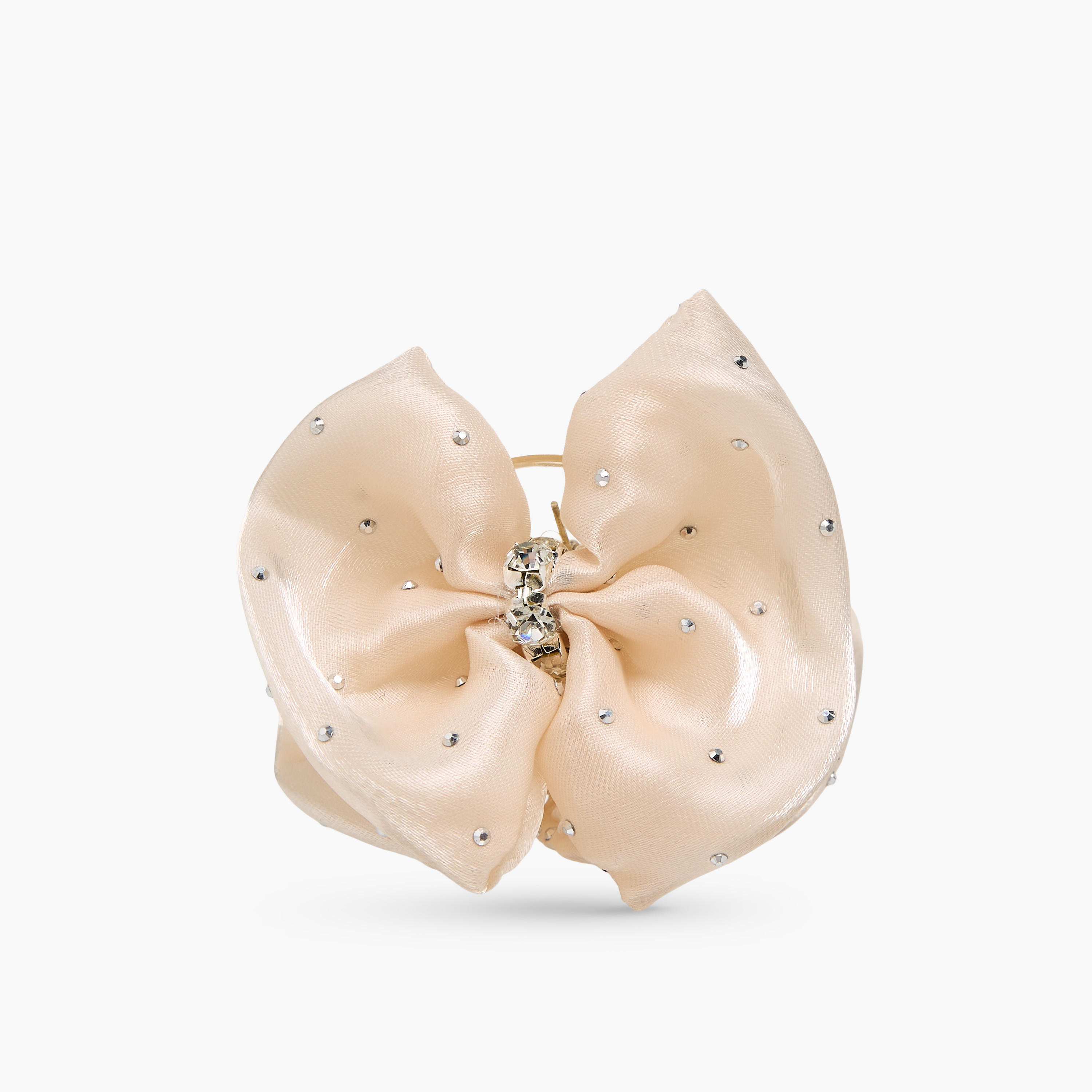 Pack of 2 Bow Hair Clamp with Embellishment-women-hairaccessories-clamps-image-3