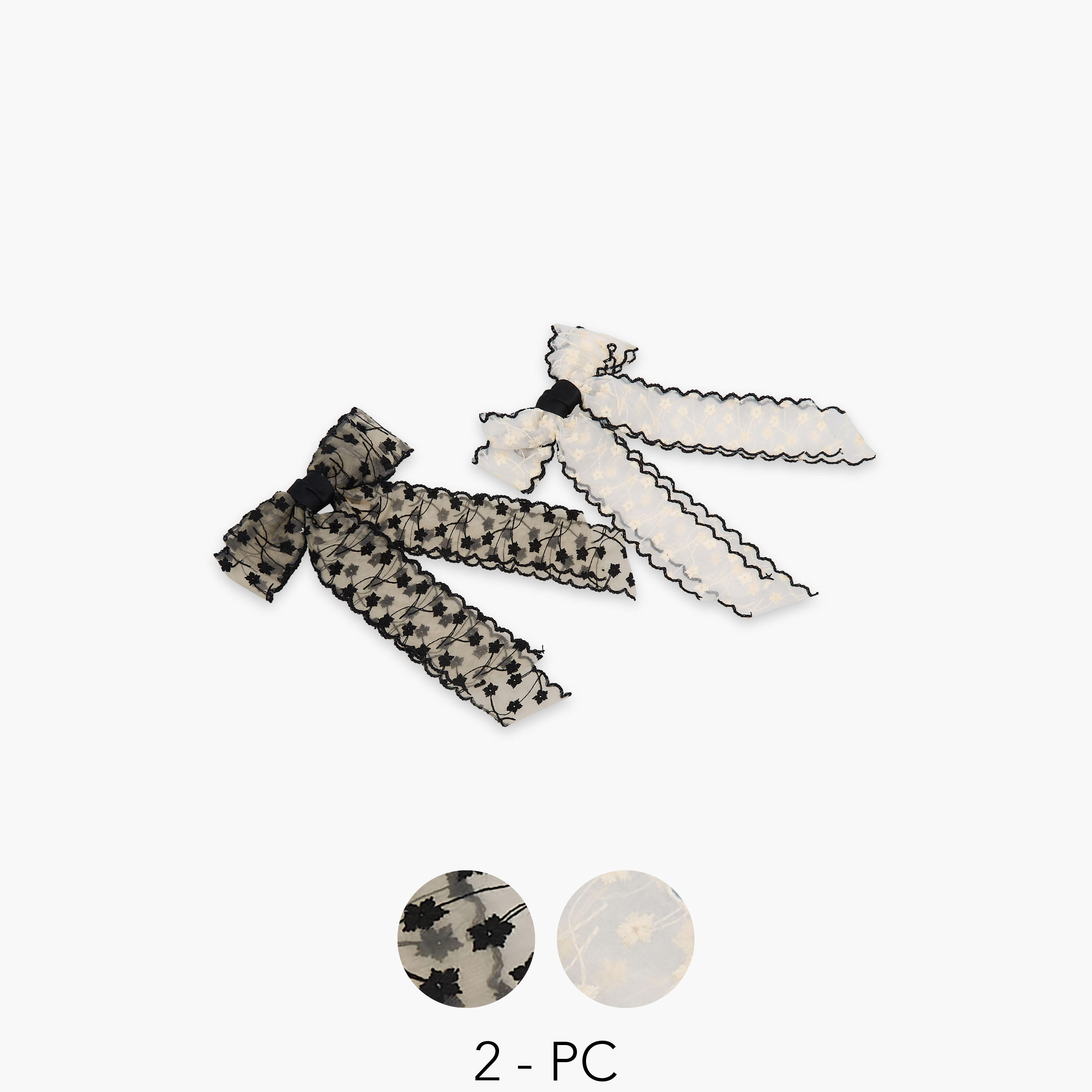 Pack of 2 Bow Barrette Hair Clip-women-hairaccessories-clips-image-1