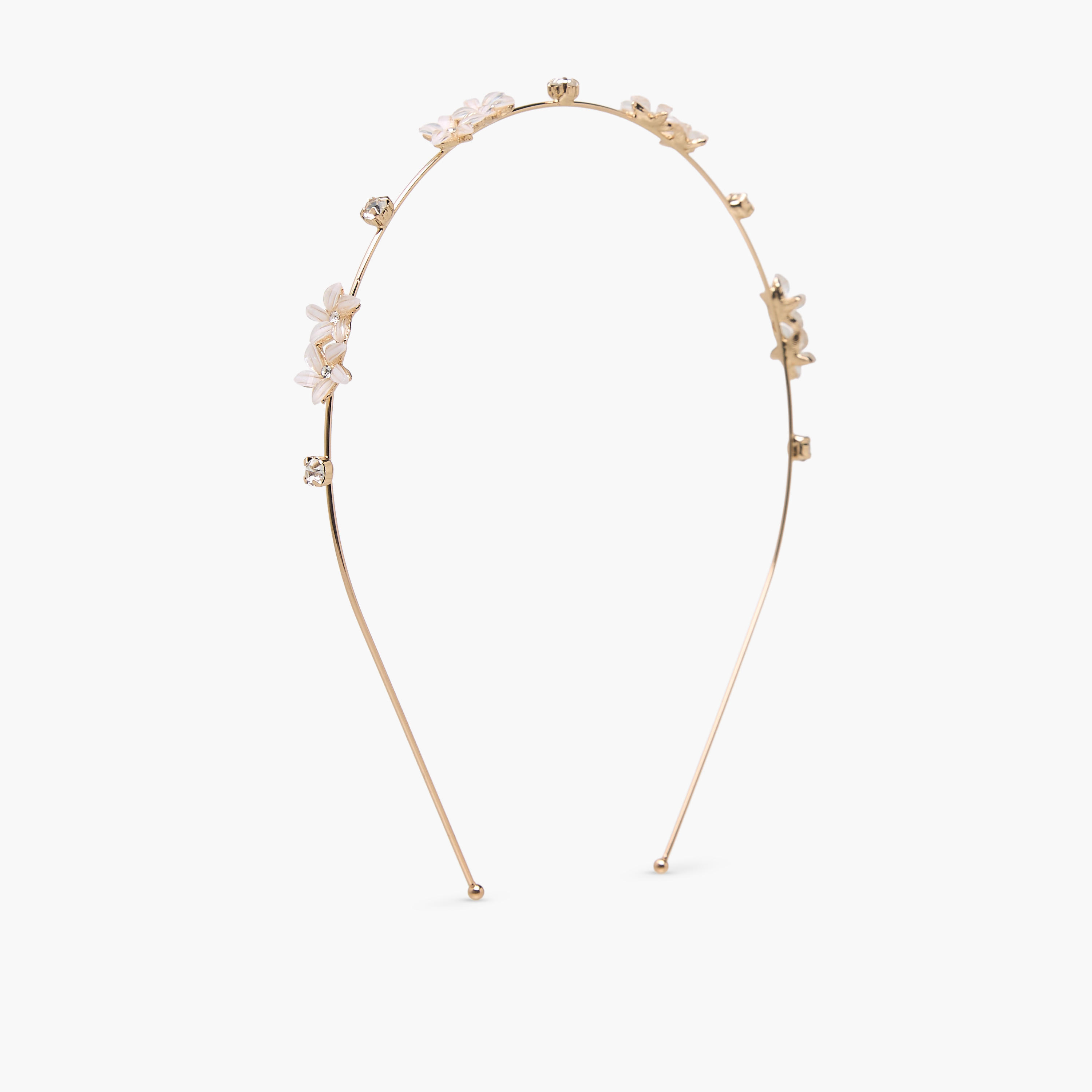 Metallic Floral Hairband-women-hairaccessories-bands-image-1