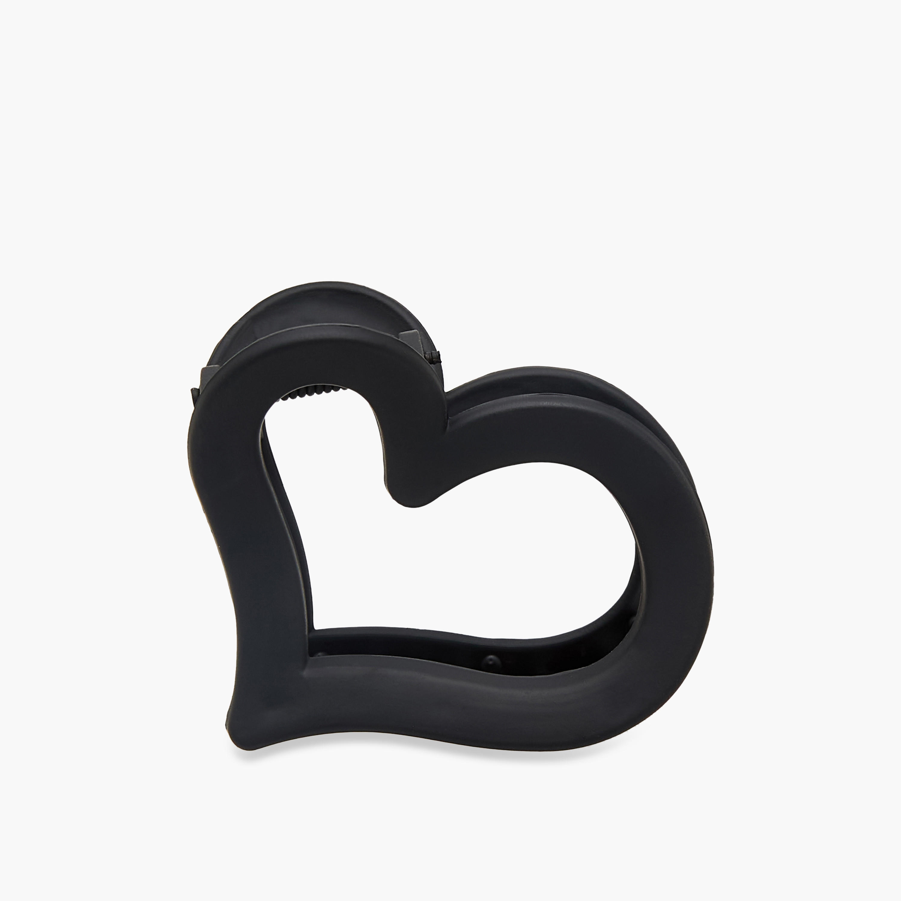 Heart Hair Clamp with Matte Finish-women-hairaccessories-clamps-image-1