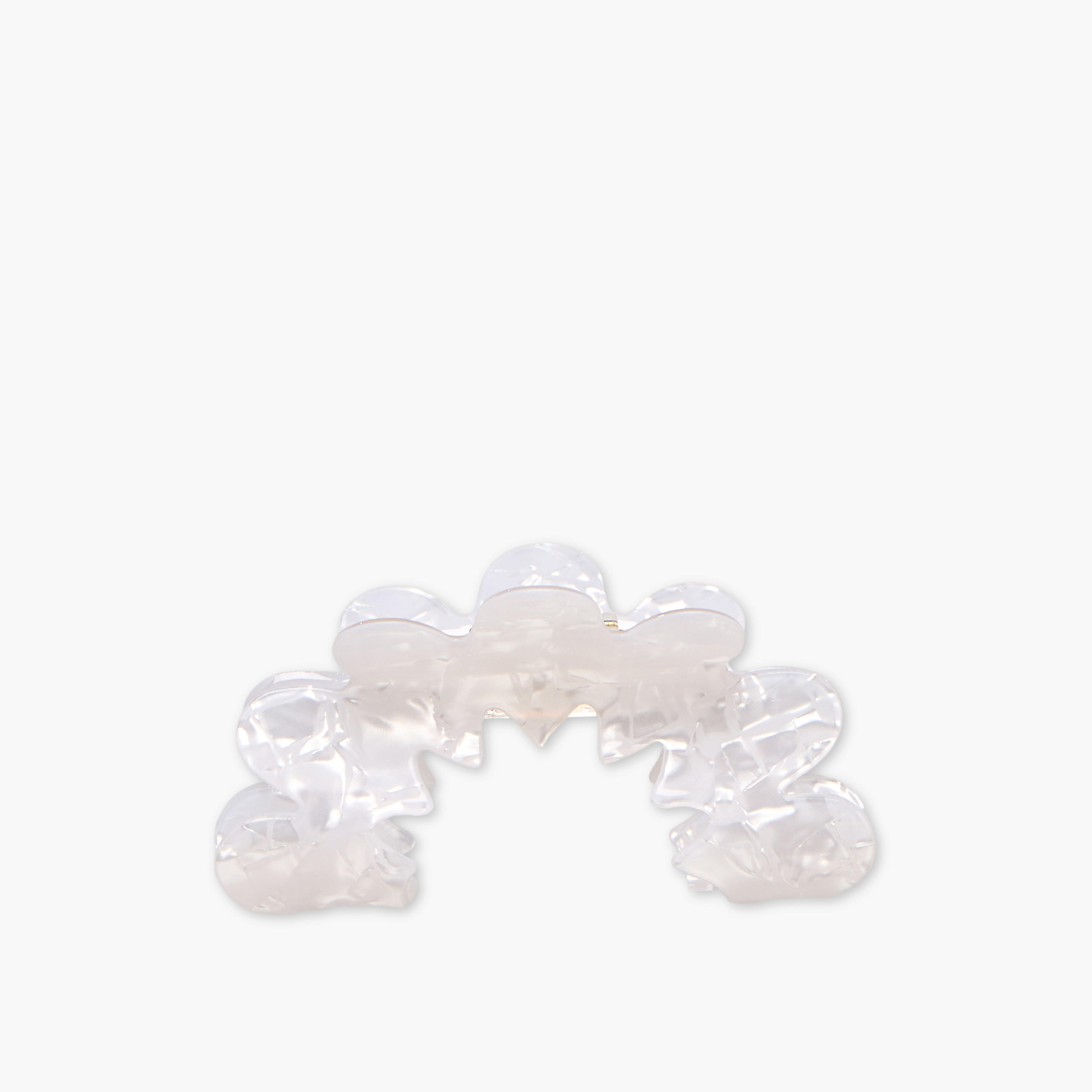 Scallop Hair Clamp with Pearl Finish-women-hairaccessories-clamps-image-1