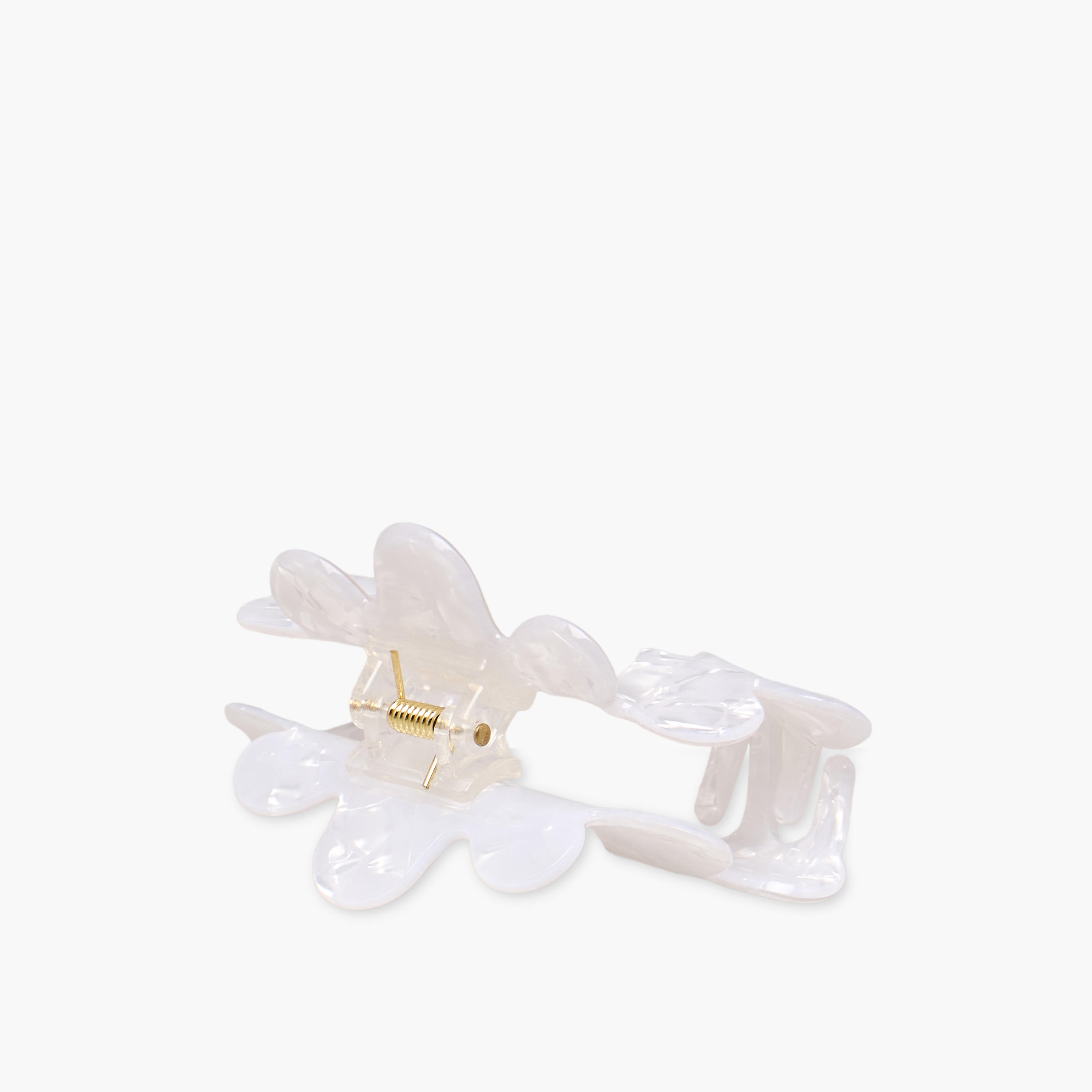 Scallop Hair Clamp with Pearl Finish-women-hairaccessories-clamps-image-2