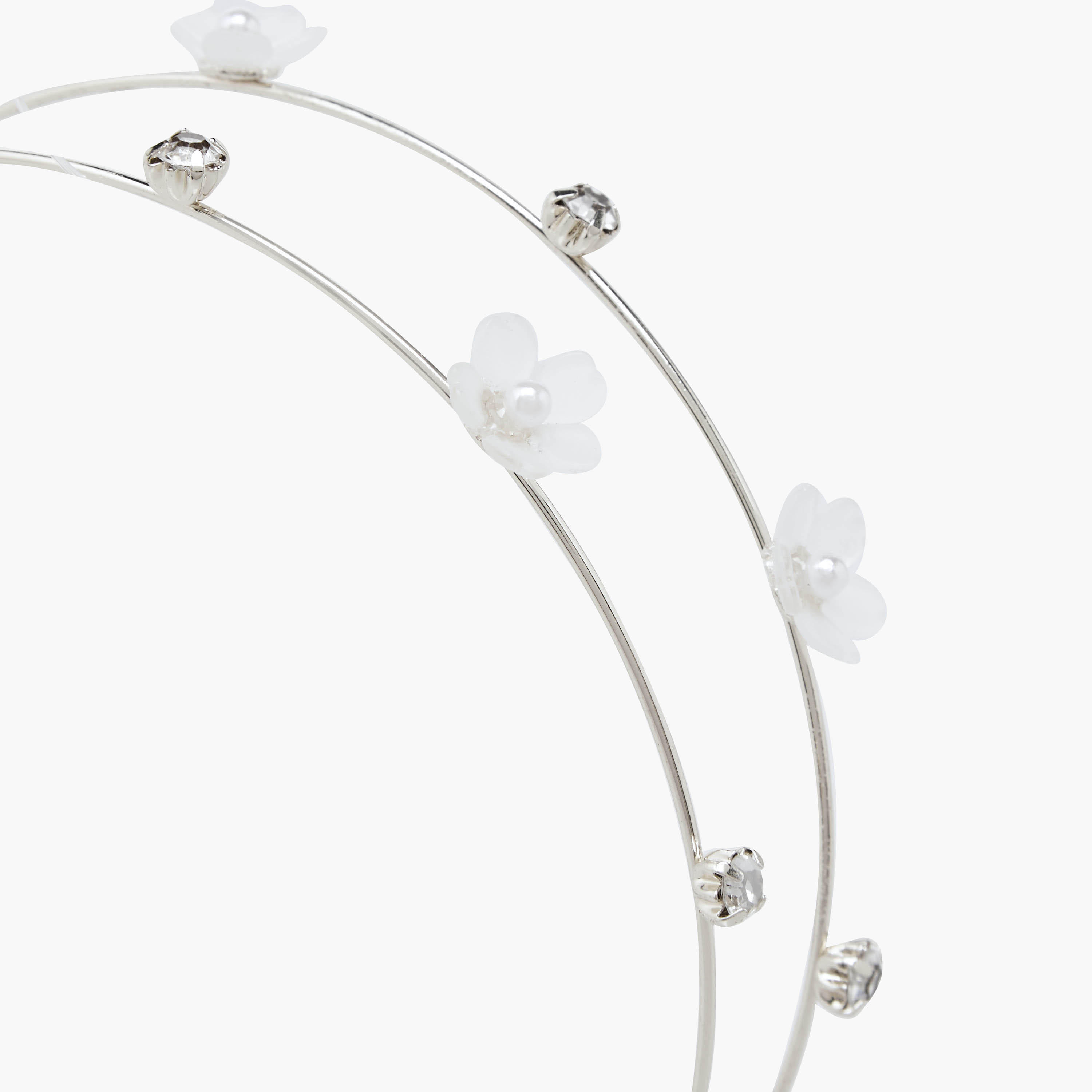 Floral Accent Embellished Hairband-women-hairaccessories-bands-image-3