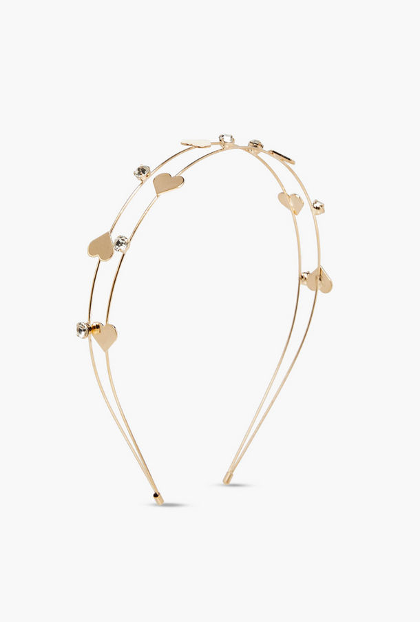 Heart Stone Embellished Hairband-women-image-1