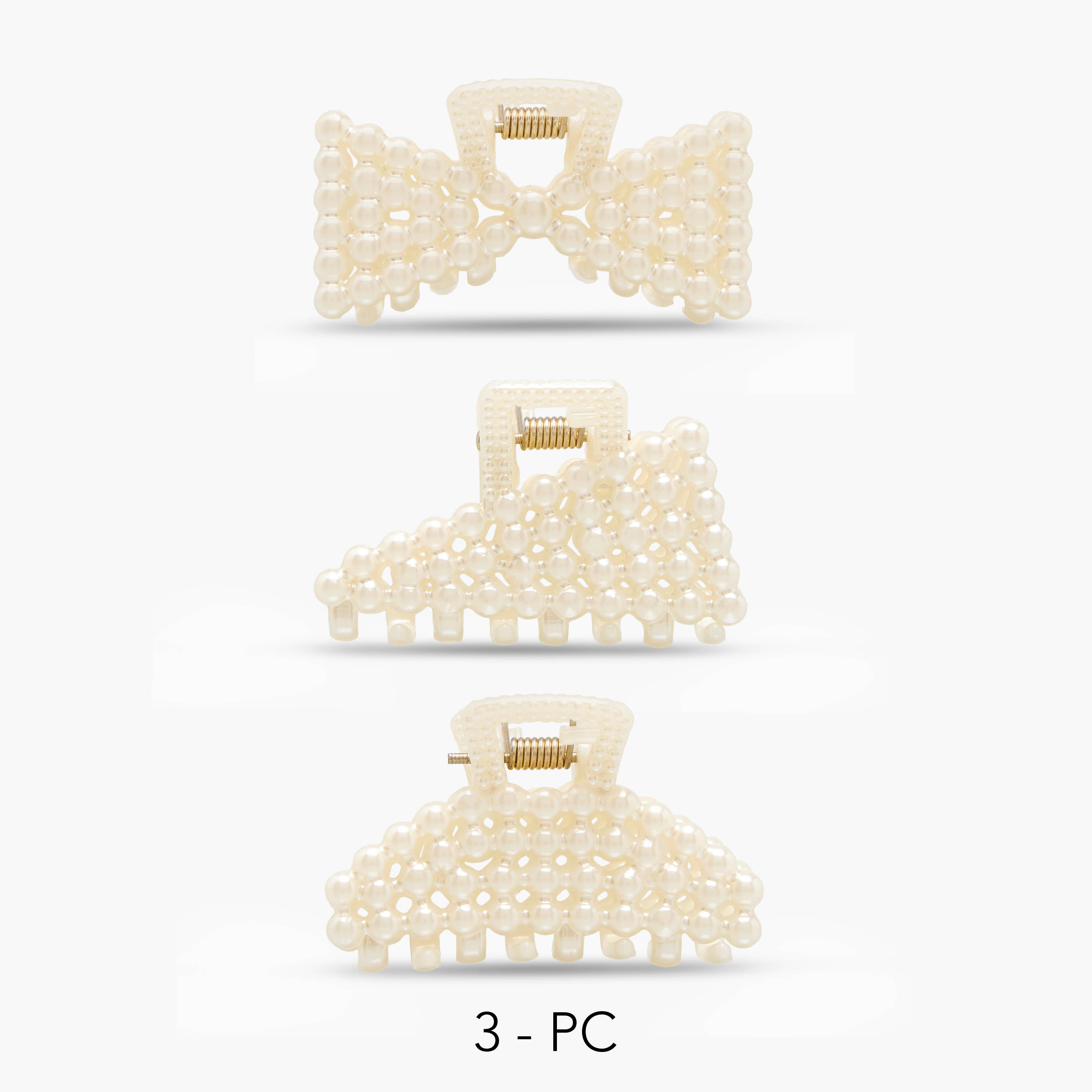 Pack of 3 Embellished Hair Clamp-women-hairaccessories-clamps-image-1