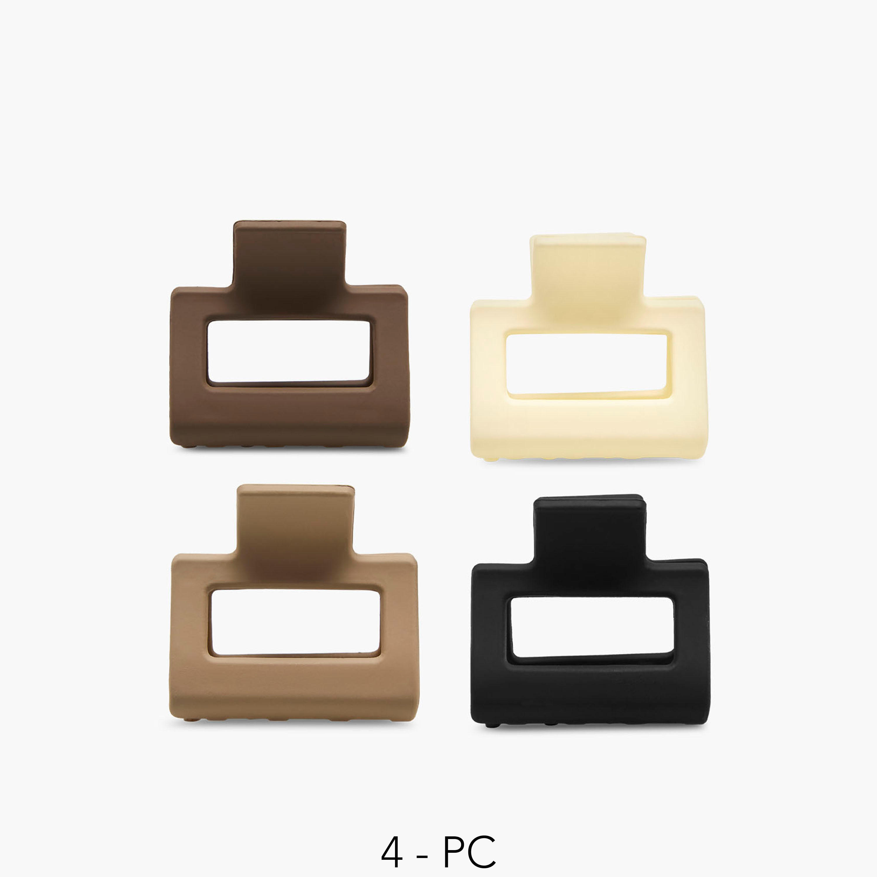 Pack of 4 Cutout Hair Clamp-women-hairaccessories-clamps-image-1