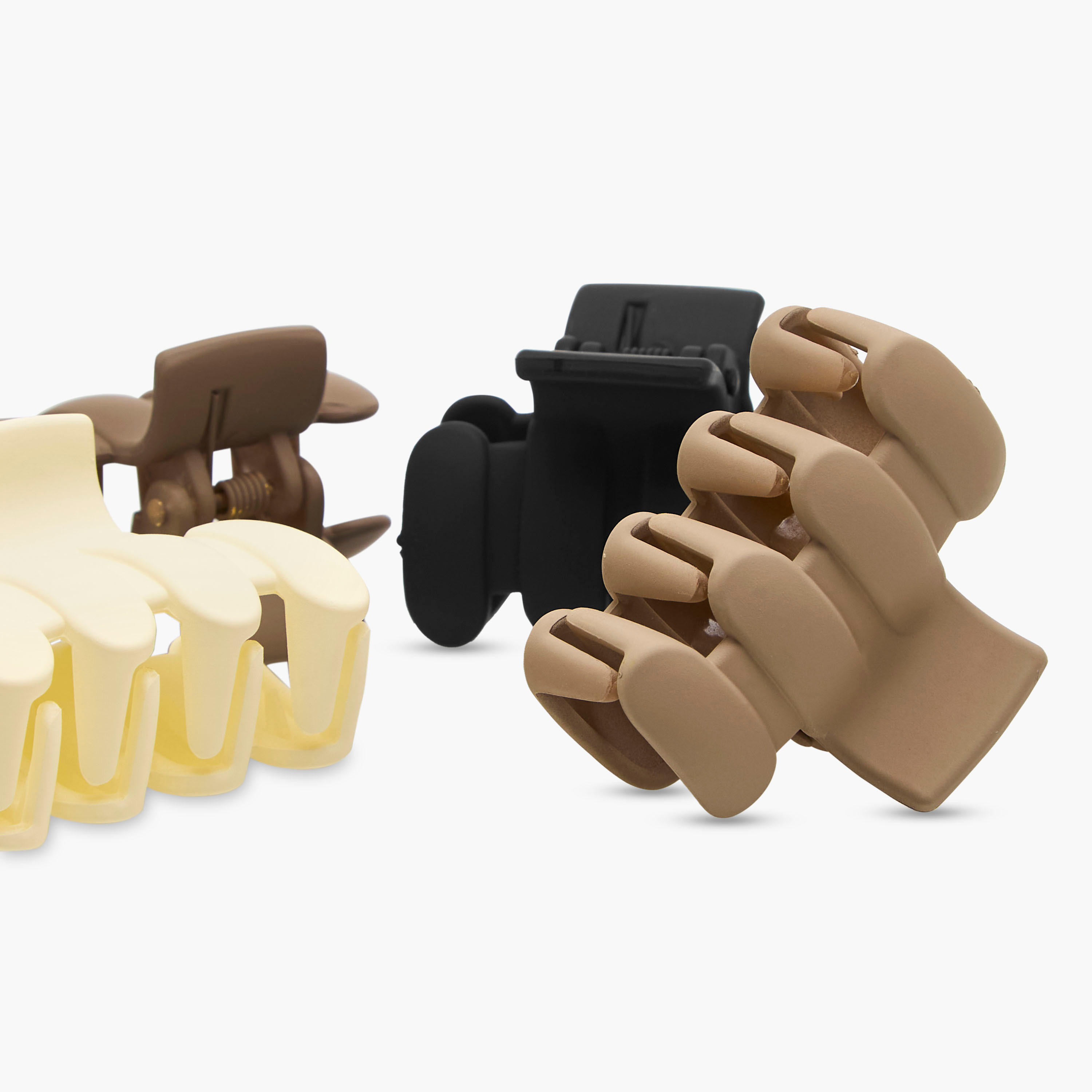 Pack of 4 Textured Hair Clamp-women-hairaccessories-clamps-image-7