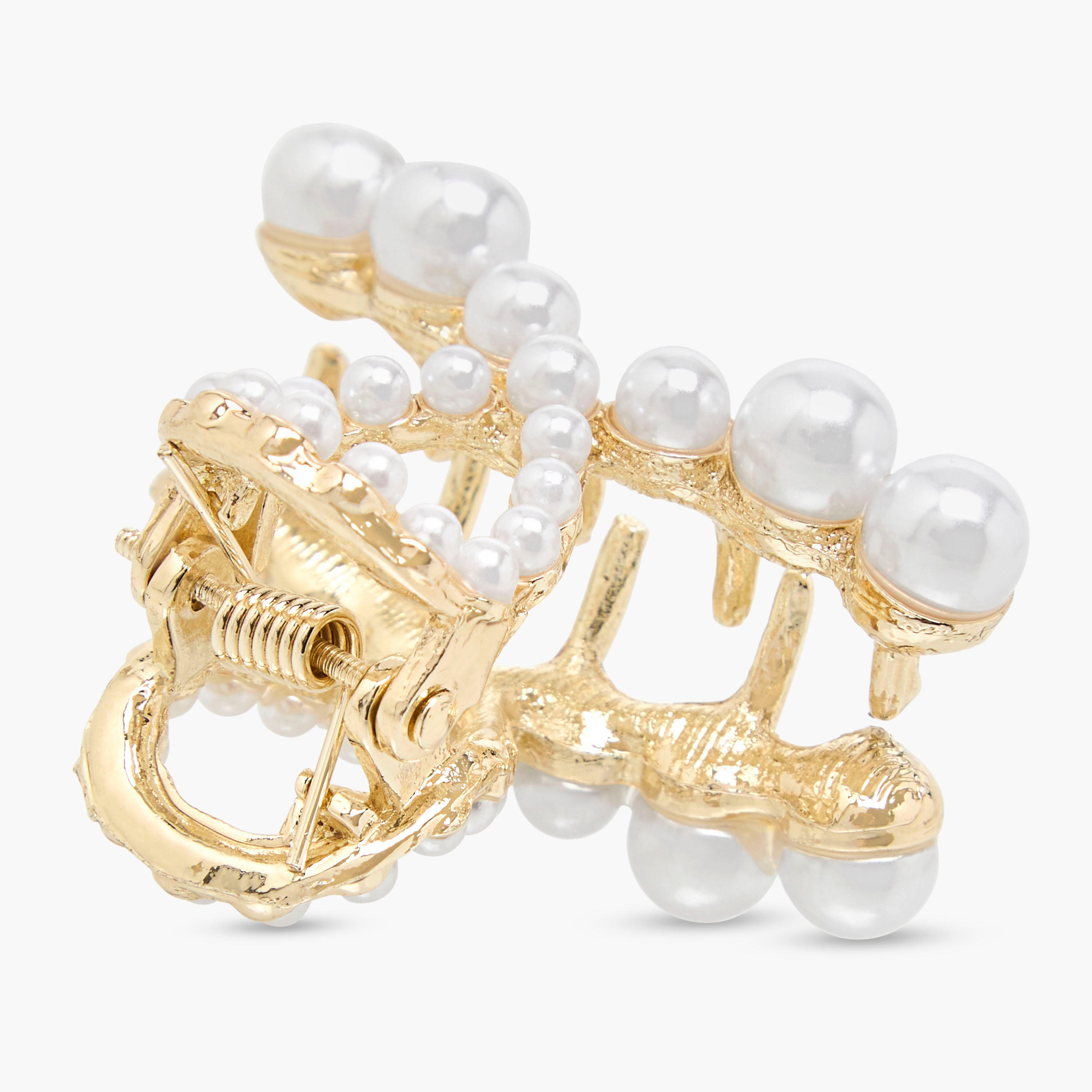 Metal Embellished Hair Clamp-women-hairaccessories-clamps-image-3