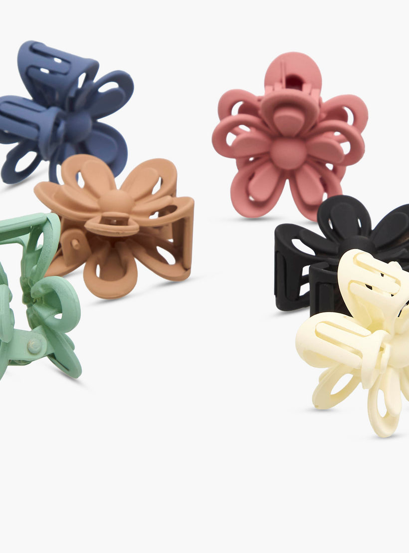 Pack of 6 Floral Hair Clamps-women-hairaccessories-clamps-image-9