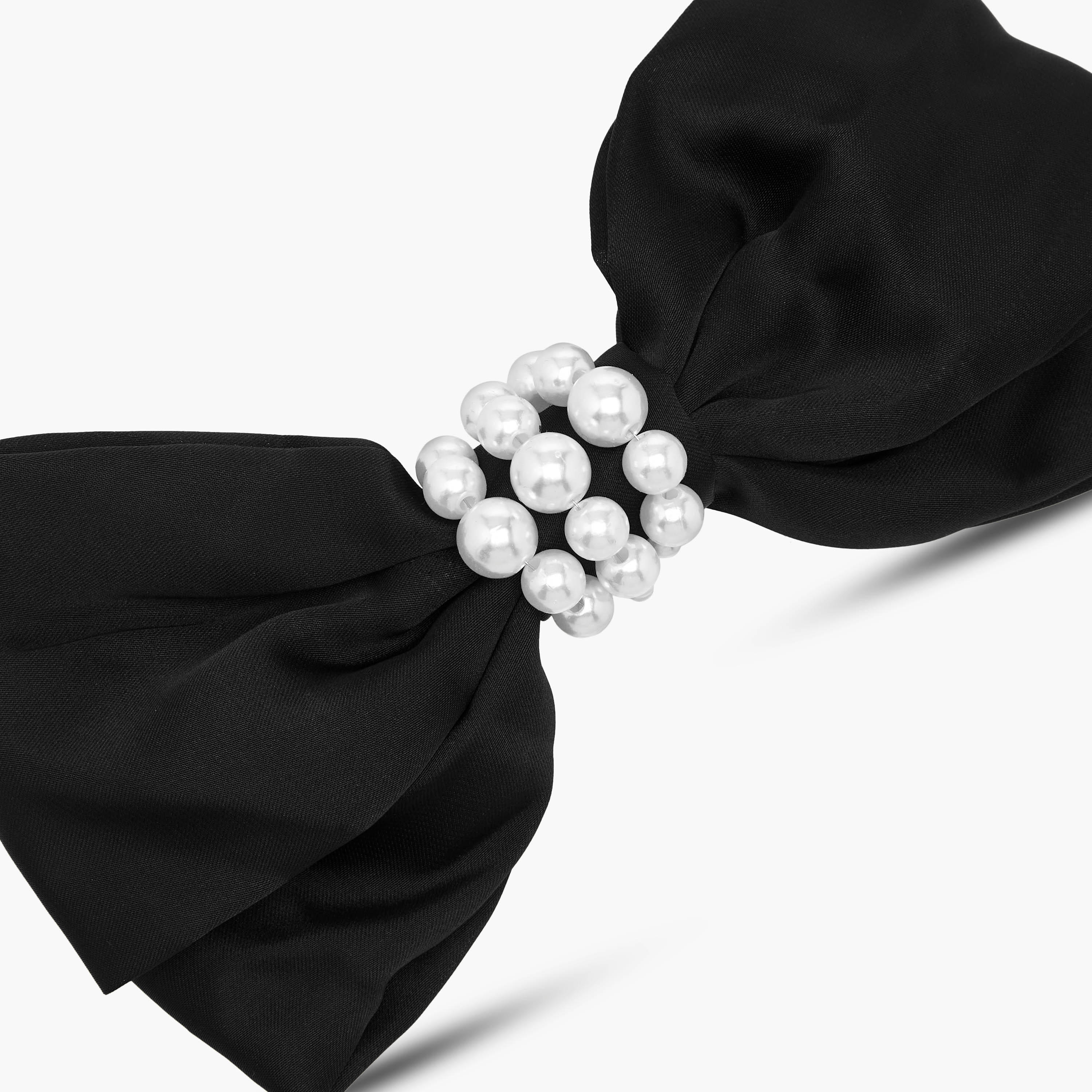 Bow Barrette Hair Clip with Pearl Embellishment-women-hairaccessories-clips-image-2