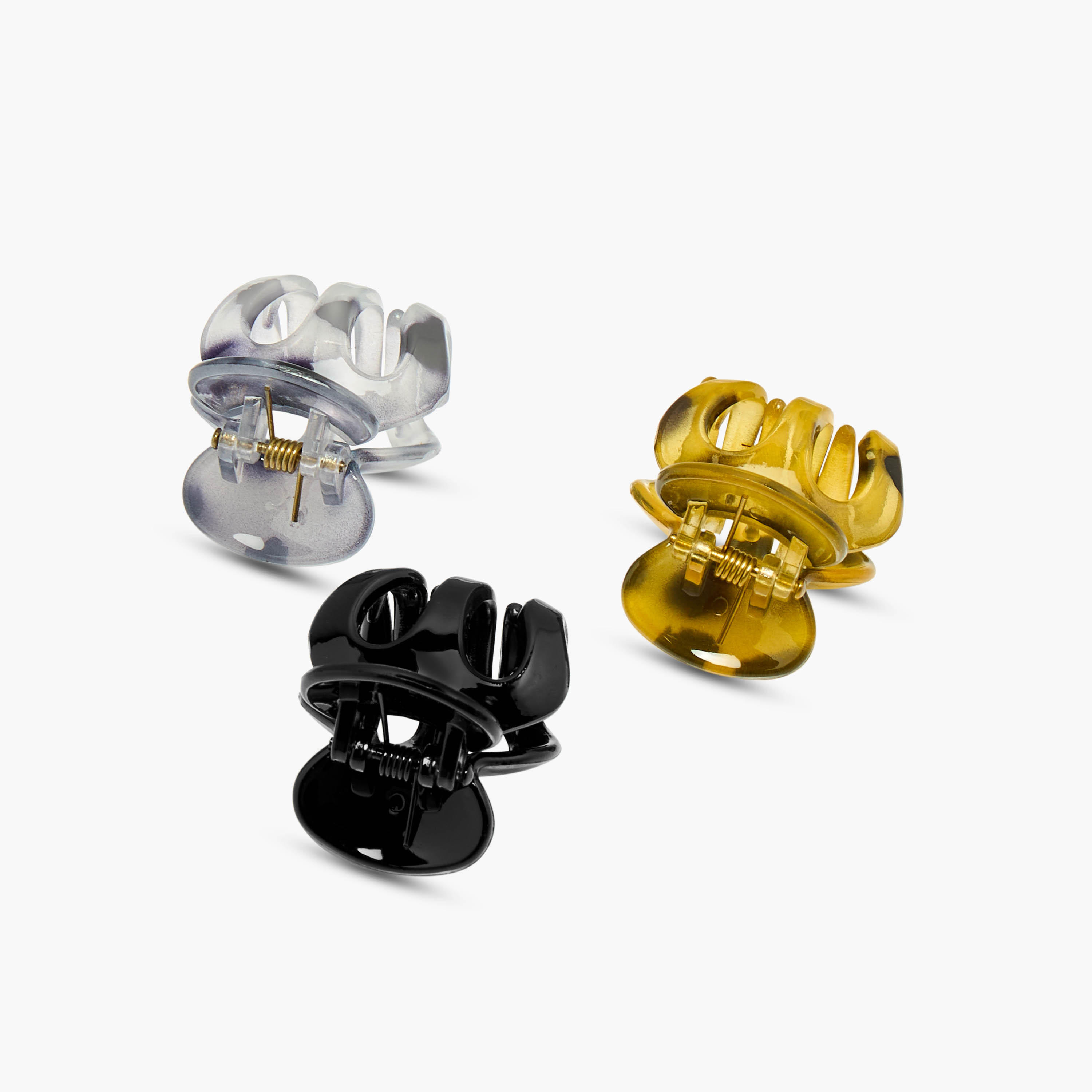 Pack of 3 Claw Shape Hair Clamps-women-hairaccessories-clamps-image-5
