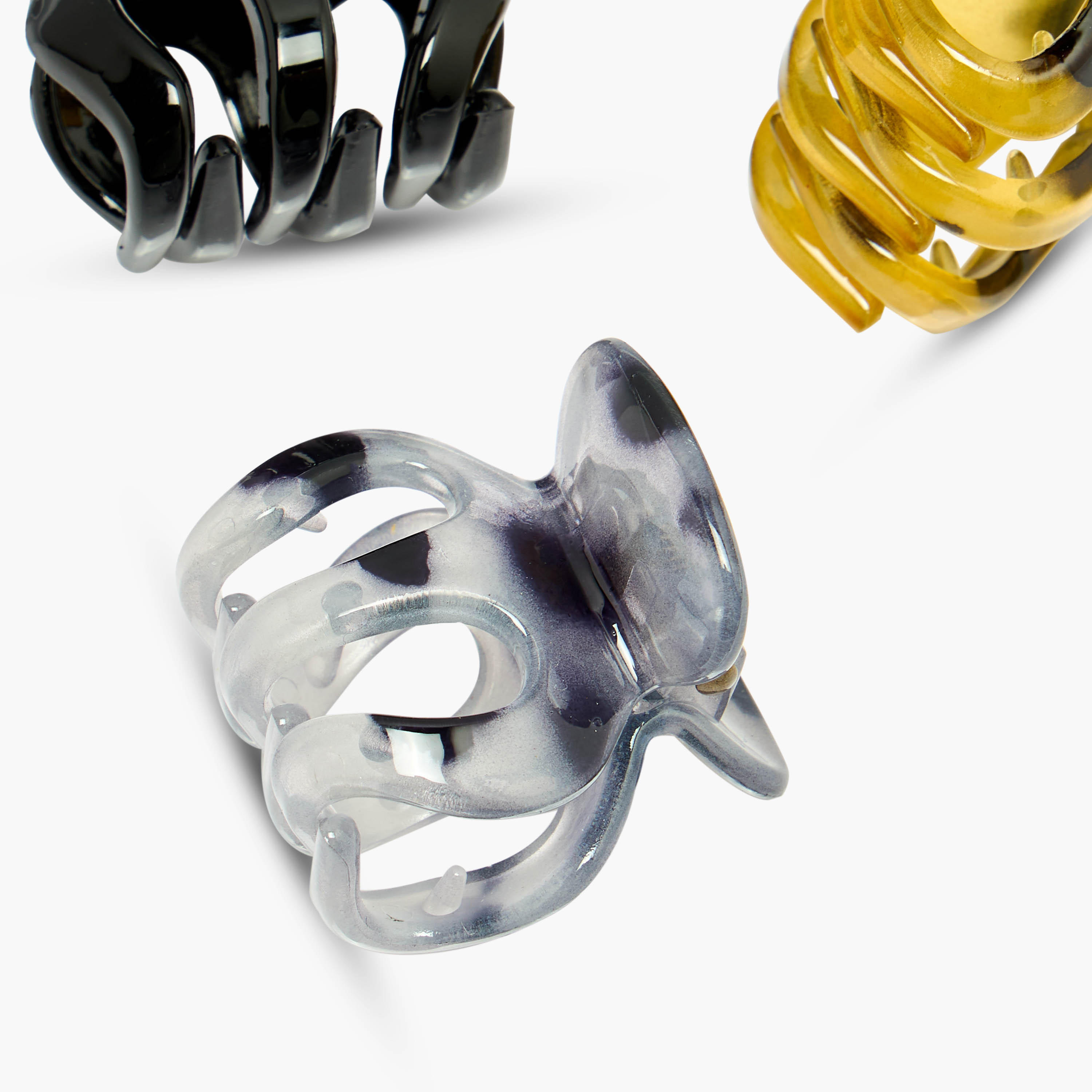 Pack of 3 Claw Shape Hair Clamps-women-hairaccessories-clamps-image-7