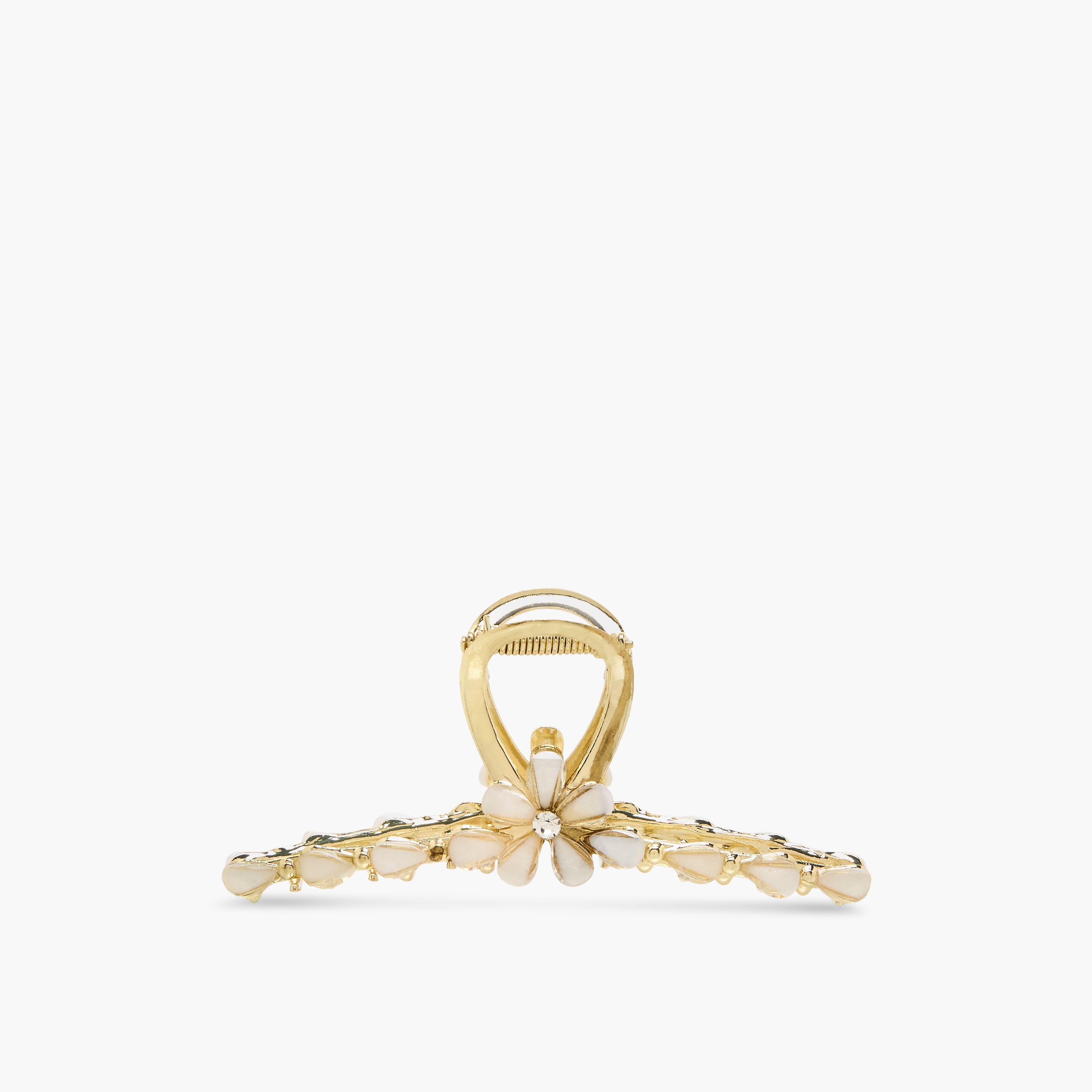 Curved Hair Clamp with Stone Embellished Design-women-hairaccessories-clamps-image-1