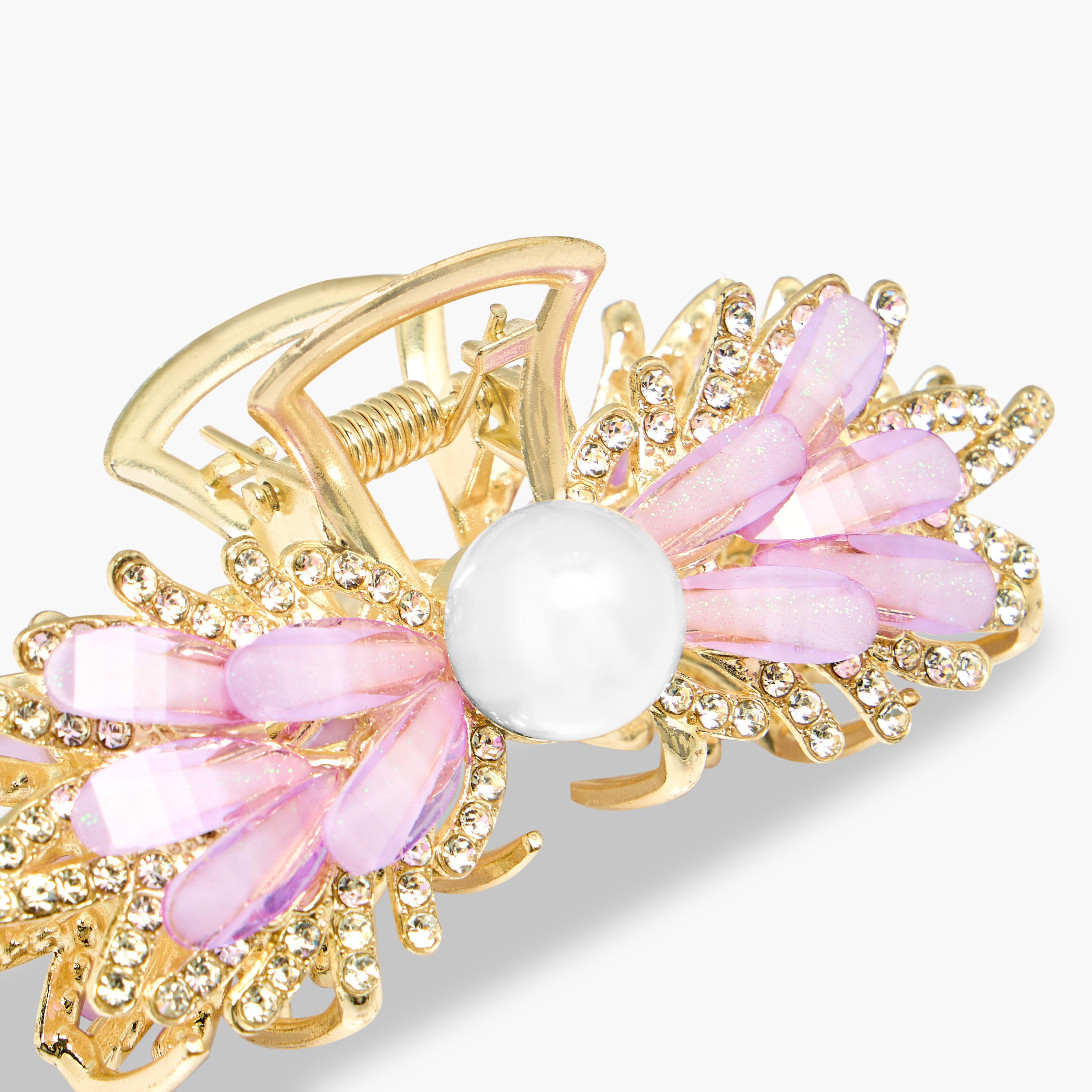 Butterfly Shape Hair Clamp with Studded Embellishments-women-hairaccessories-clamps-image-4