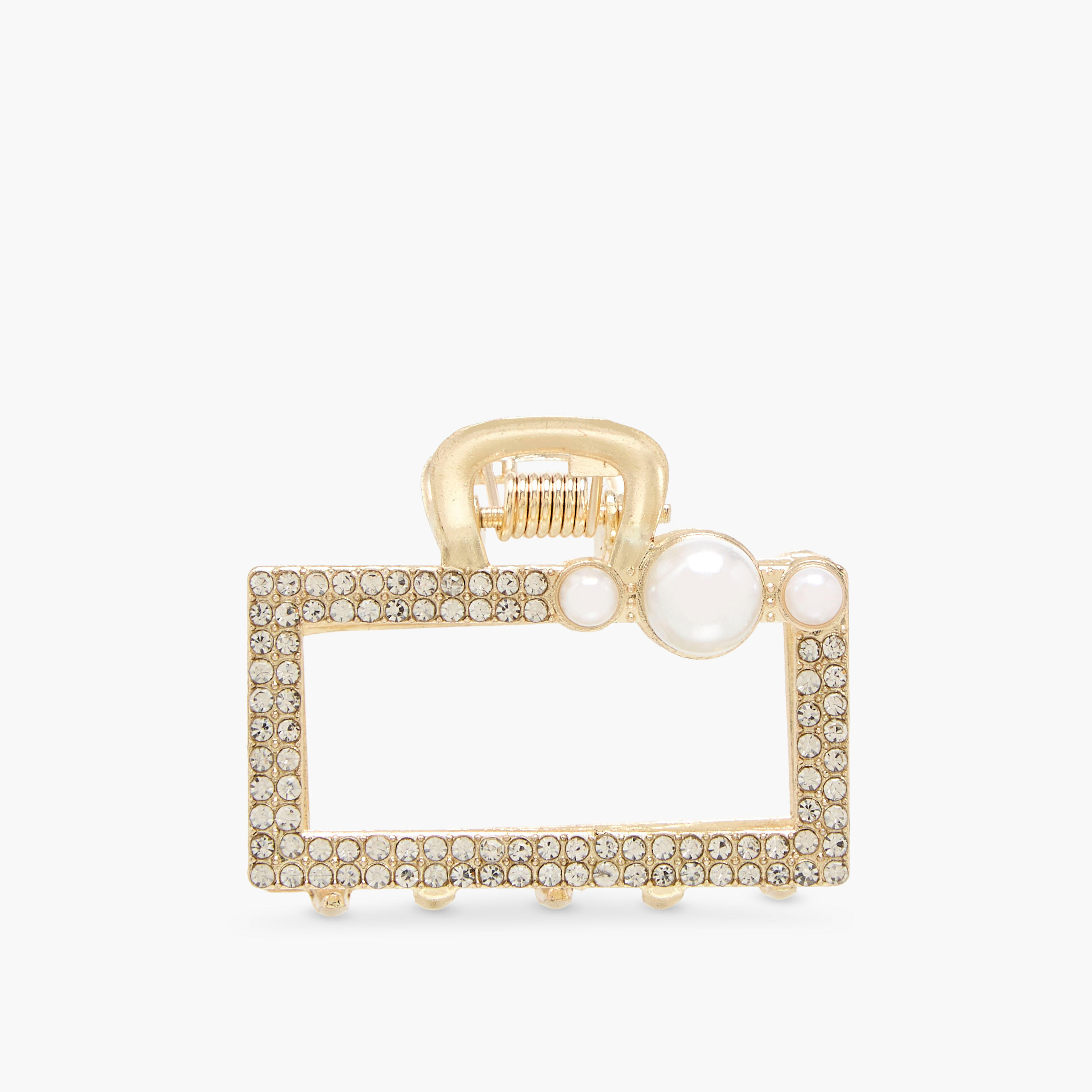 Pack of 3 Assorted Hair Clamp with Stone Embellished Design-women-hairaccessories-clamps-image-3
