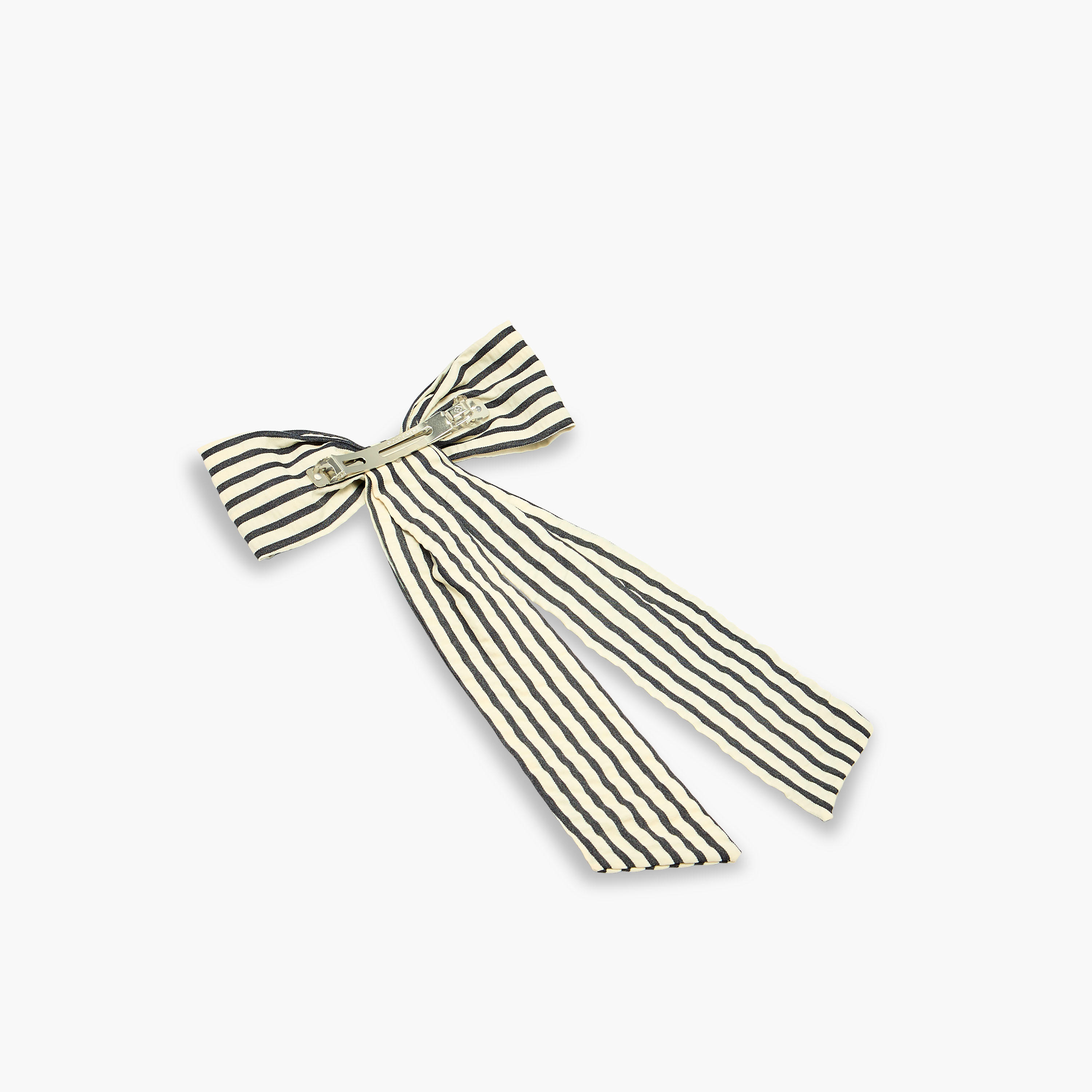 Bow Shape Hair Clip with Stripes-women-hairaccessories-clips-image-2