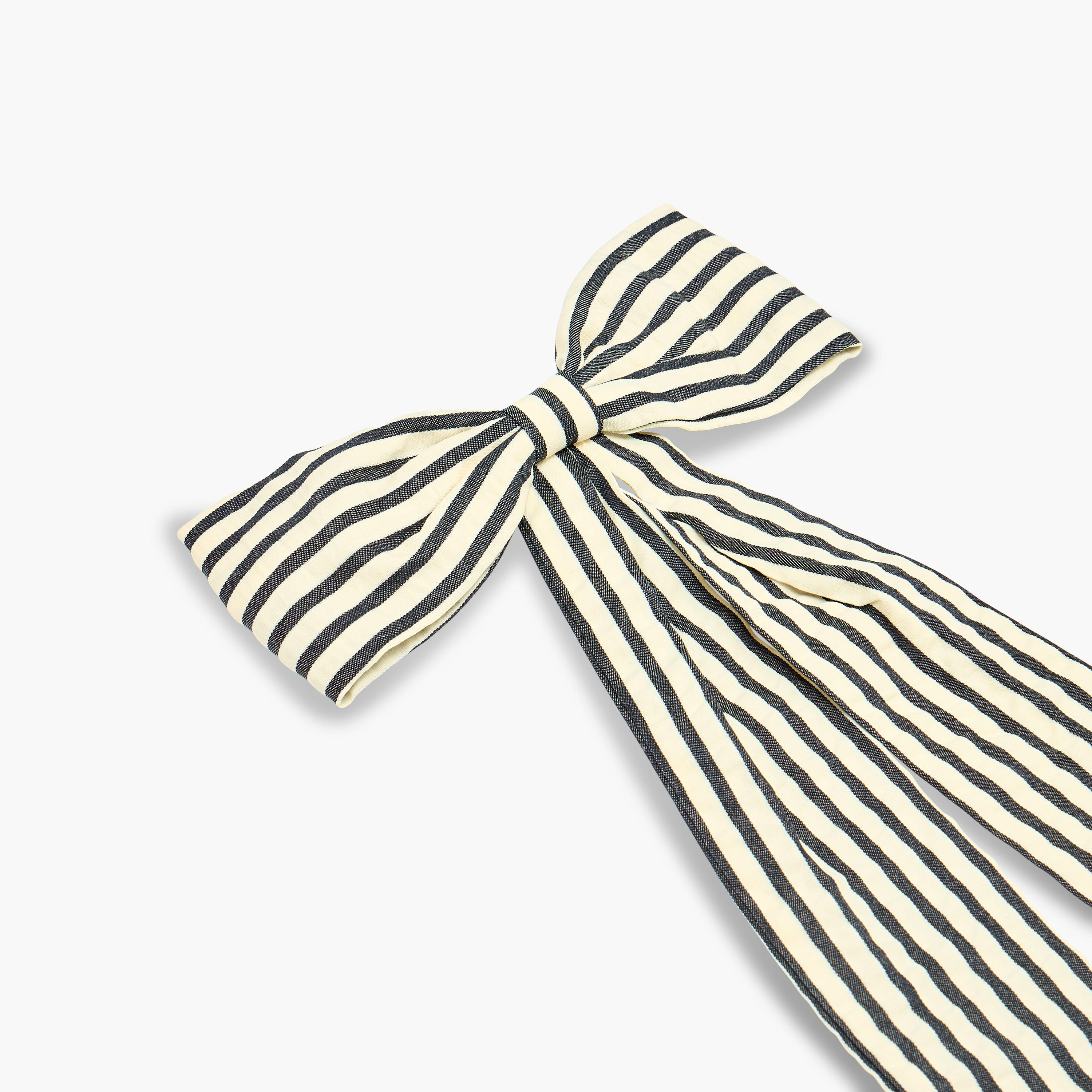 Bow Shape Hair Clip with Stripes-women-hairaccessories-clips-image-3