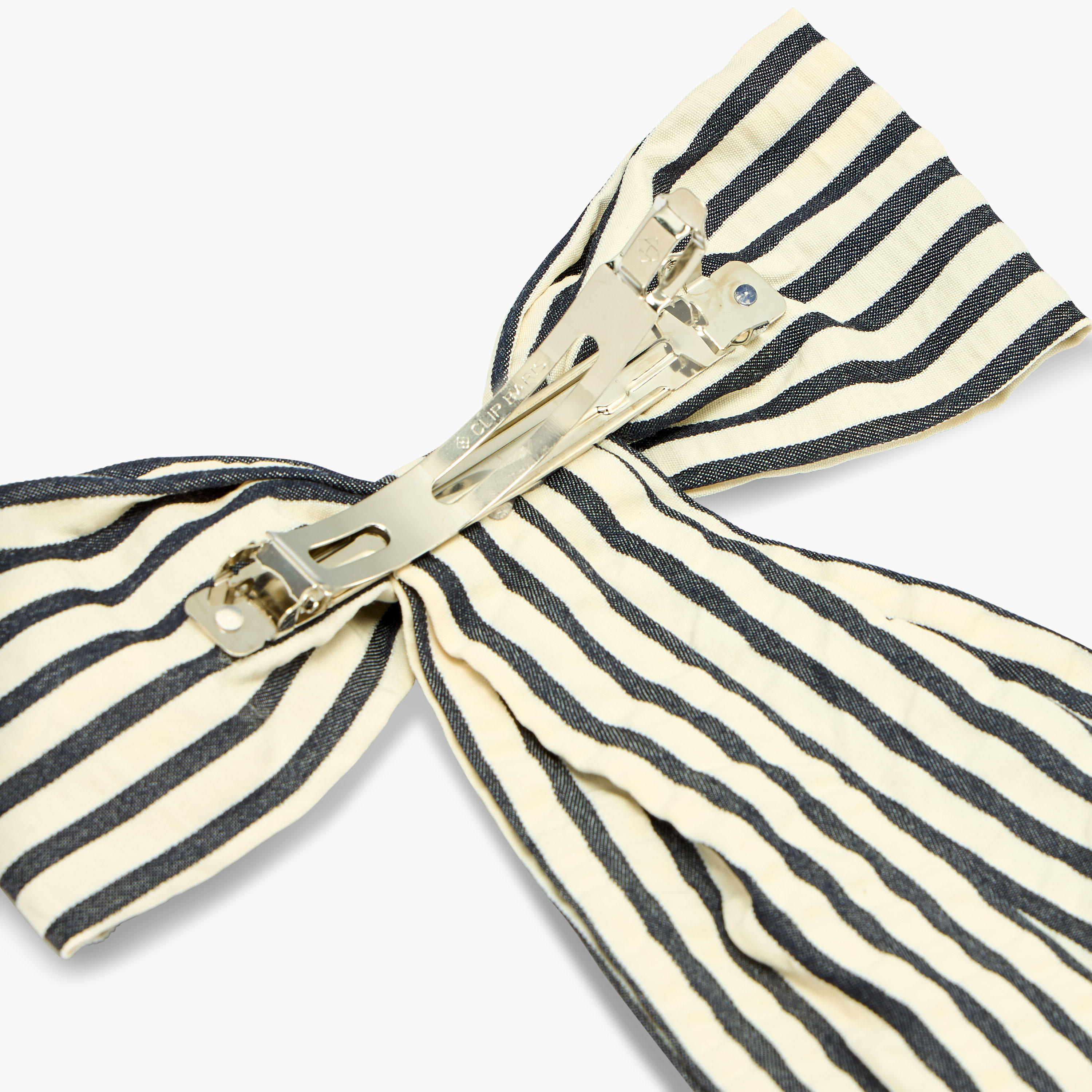 Bow Shape Hair Clip with Stripes-women-hairaccessories-clips-image-4
