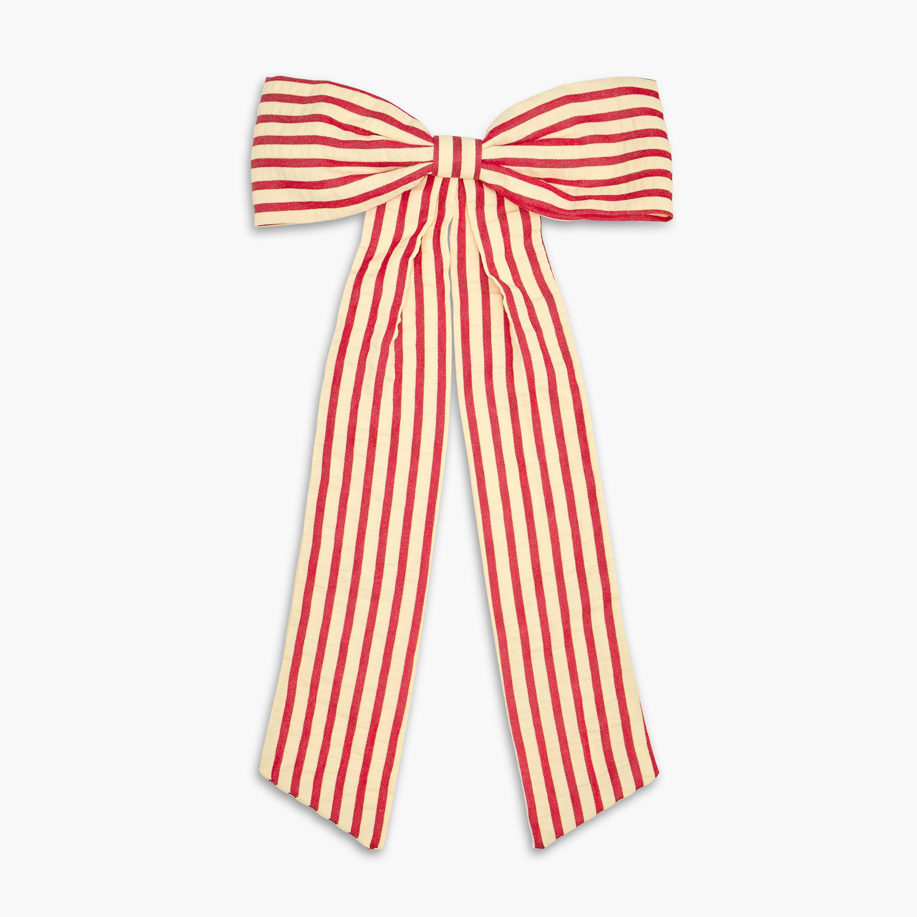 Bow Barrette Hair Clip with Stripes-women-hairaccessories-clips-image-1