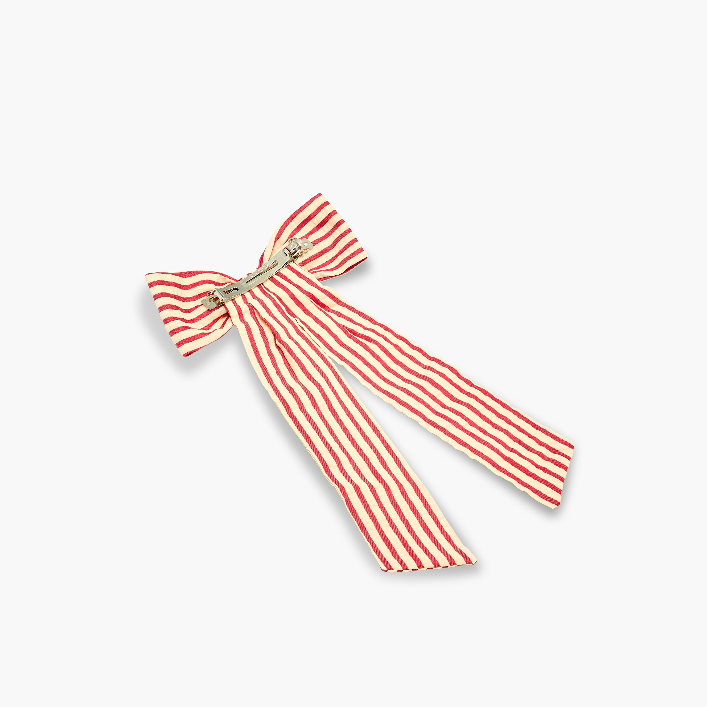 Bow Barrette Hair Clip with Stripes-women-hairaccessories-clips-image-2