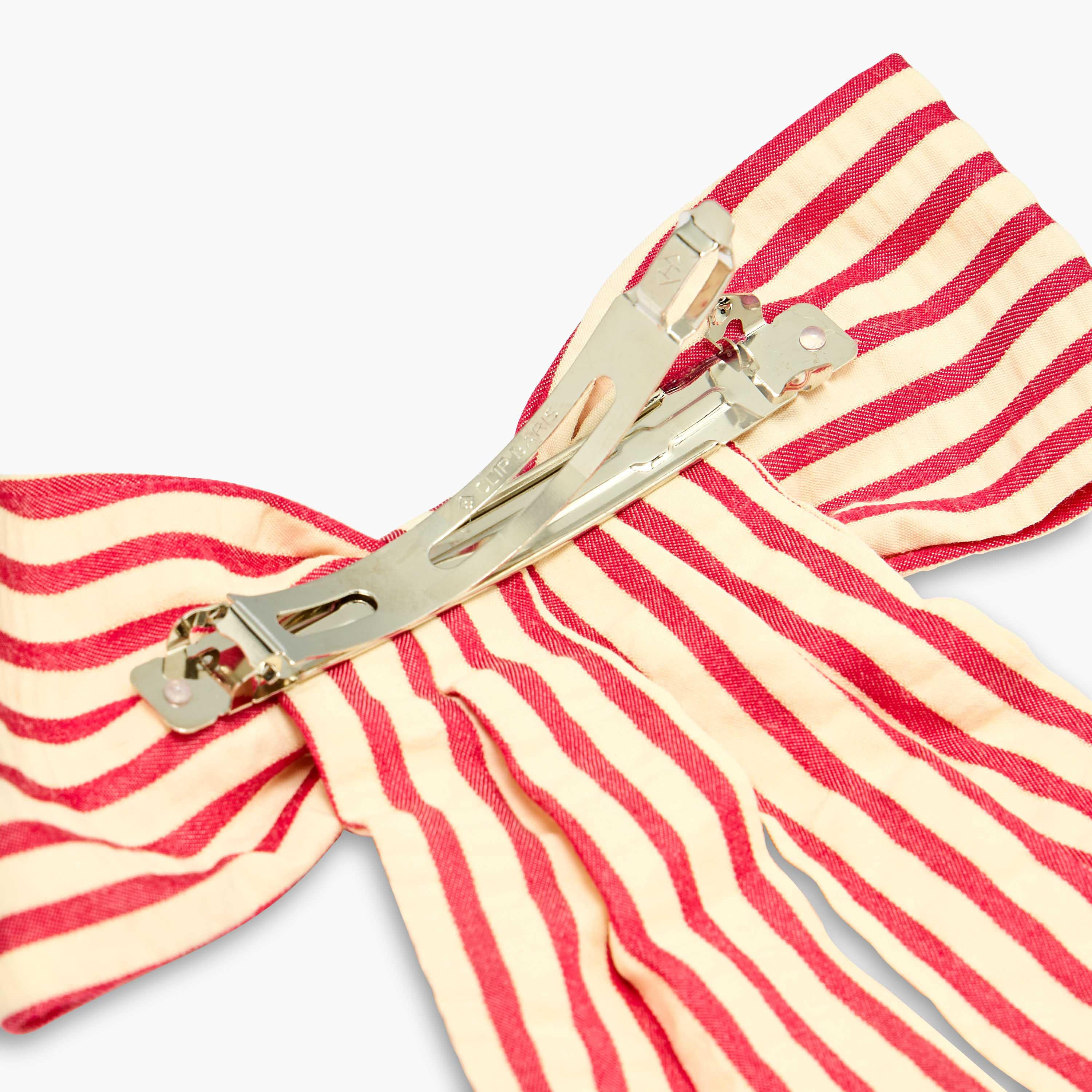 Bow Barrette Hair Clip with Stripes-women-hairaccessories-clips-image-4