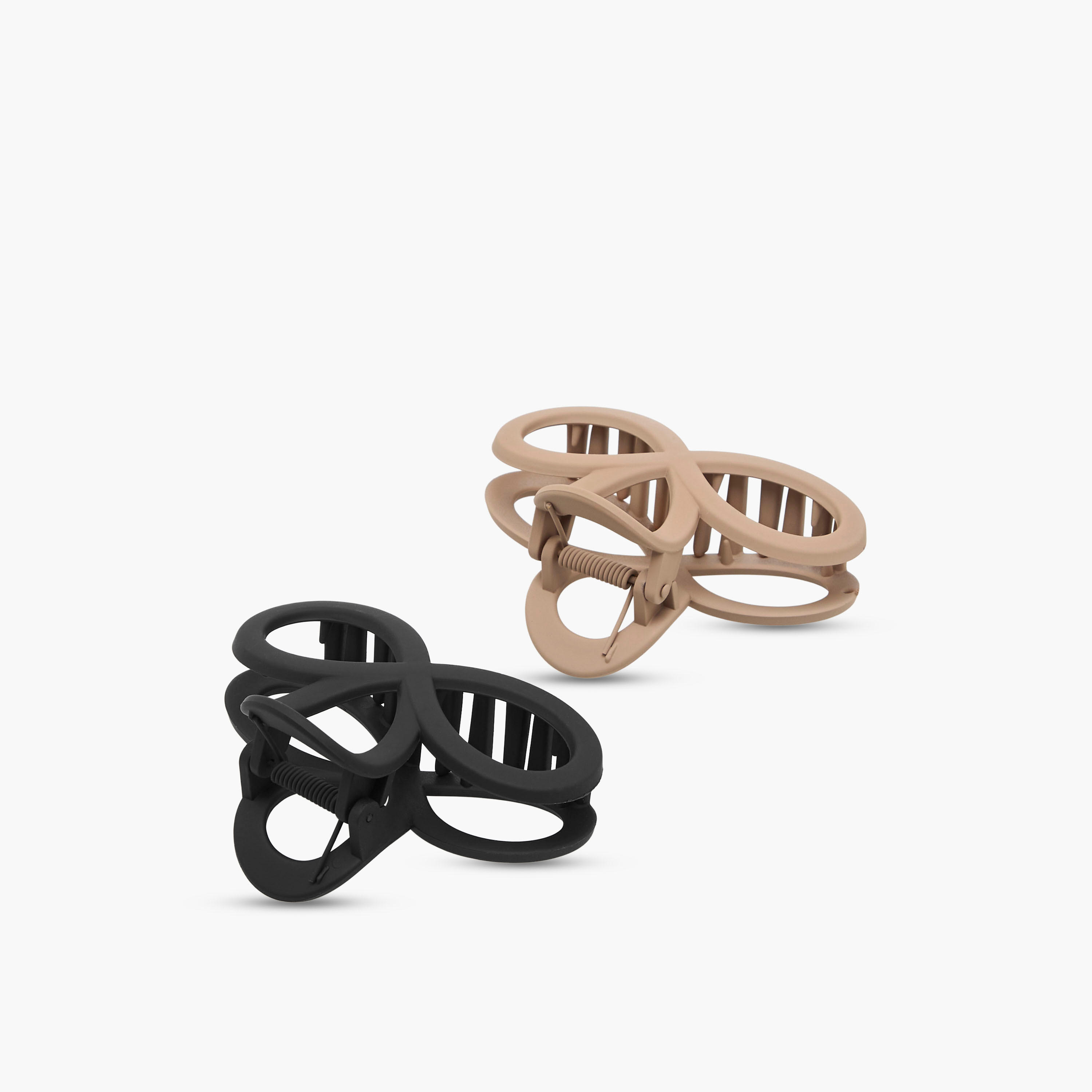 Pack of 2 Bow Hair Clamp with Cutout Design-women-hairaccessories-clamps-image-4