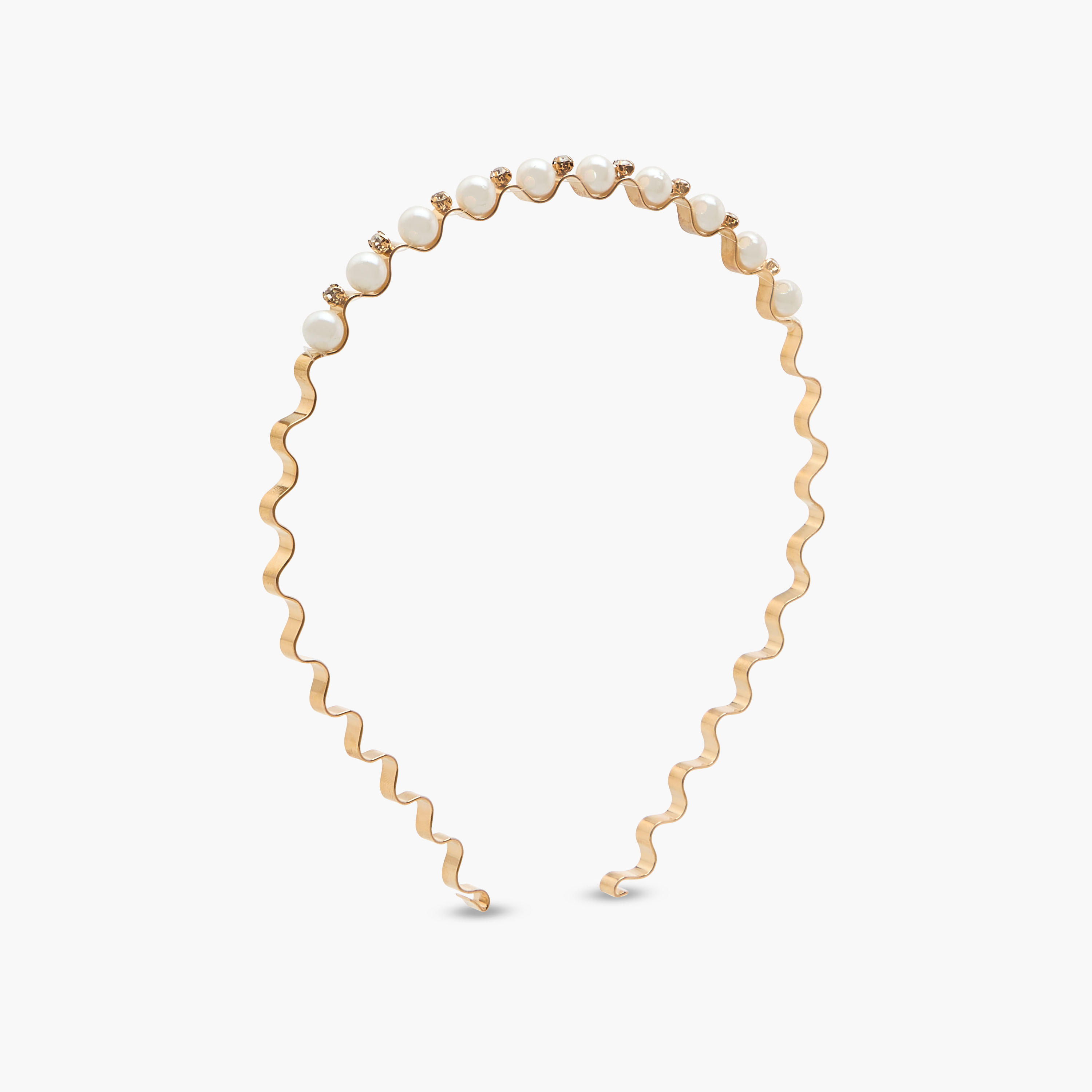 Gold Tone Embellished Hairband-women-hairaccessories-bands-image-2